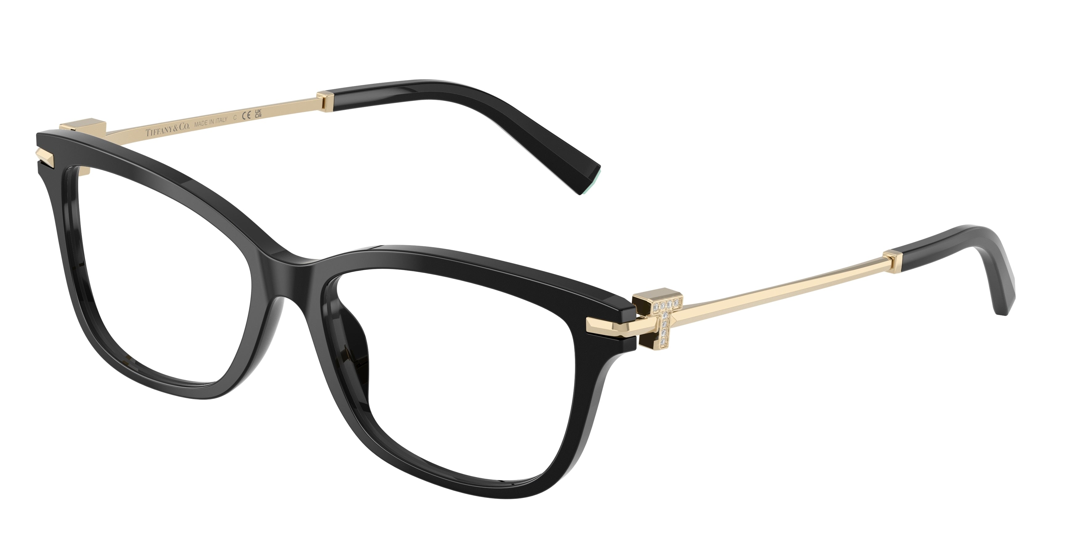 Tiffany TF2288B Pillow Eyeglasses  8001-Black 55-140-16 - Color Map Black