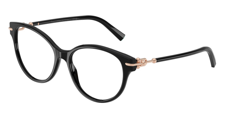 Tiffany TF2289F Cat Eye Eyeglasses  8001-Black 53-140-16 - Color Map Black