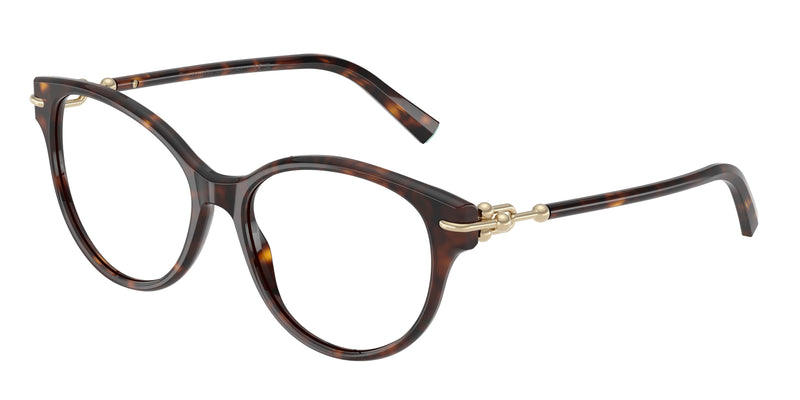 Tiffany TF2289F Cat Eye Eyeglasses  8015-Havana 53-140-16 - Color Map Tortoise