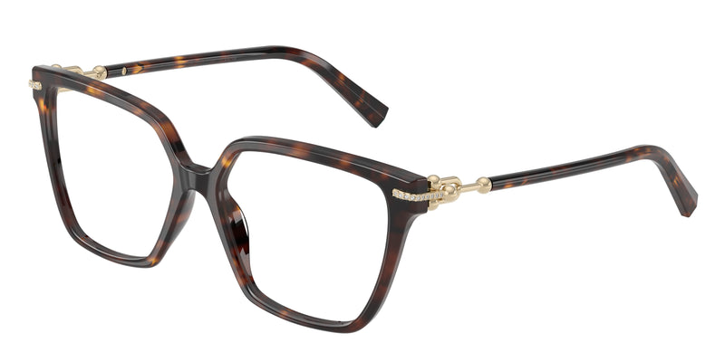 Tiffany TF2290BU Square Eyeglasses  8015-Havana 55-140-15 - Color Map Tortoise