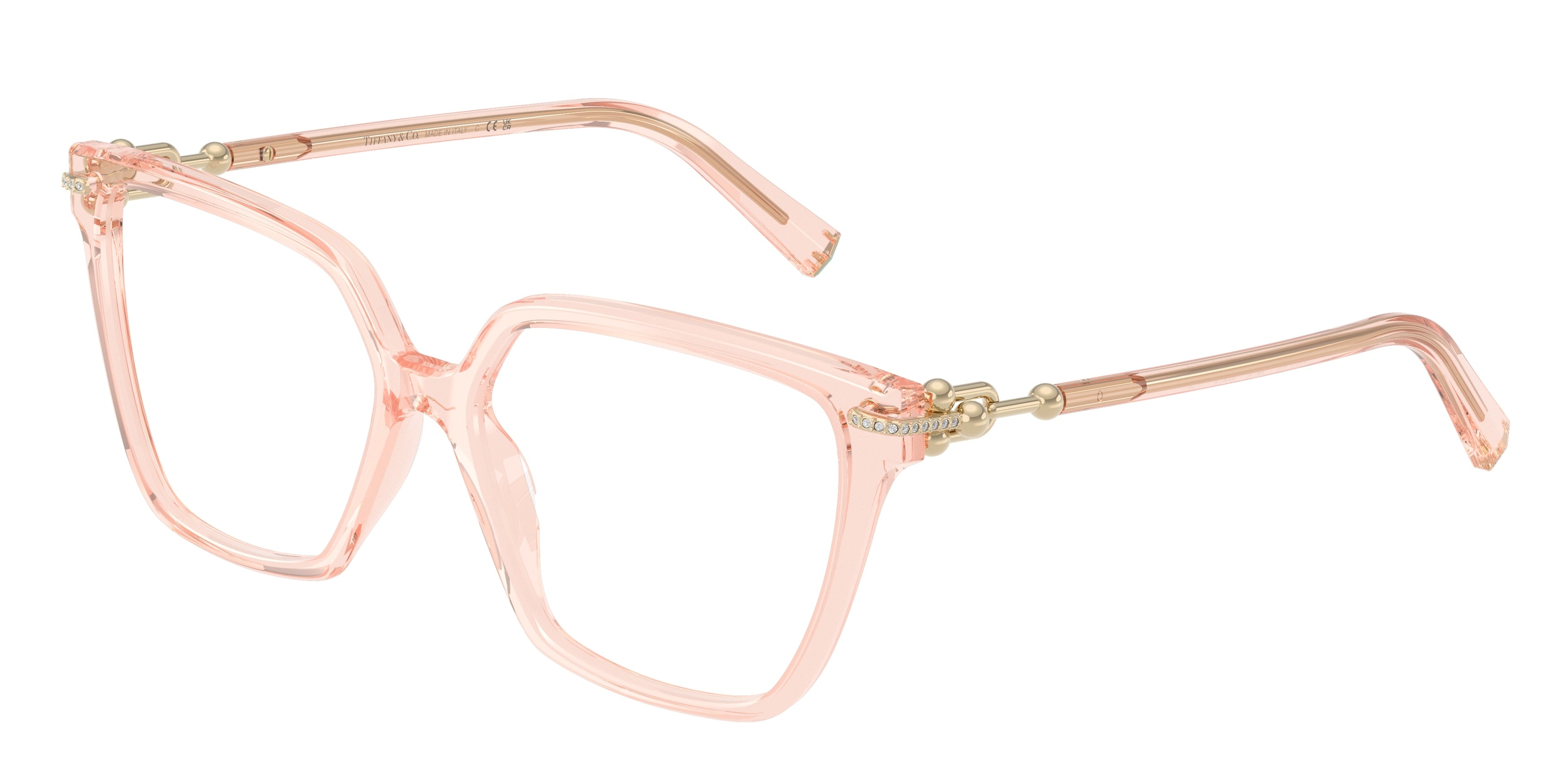 Tiffany TF2290BU Square Eyeglasses  8278-Crystal Nude 55-140-15 - Color Map Transparent