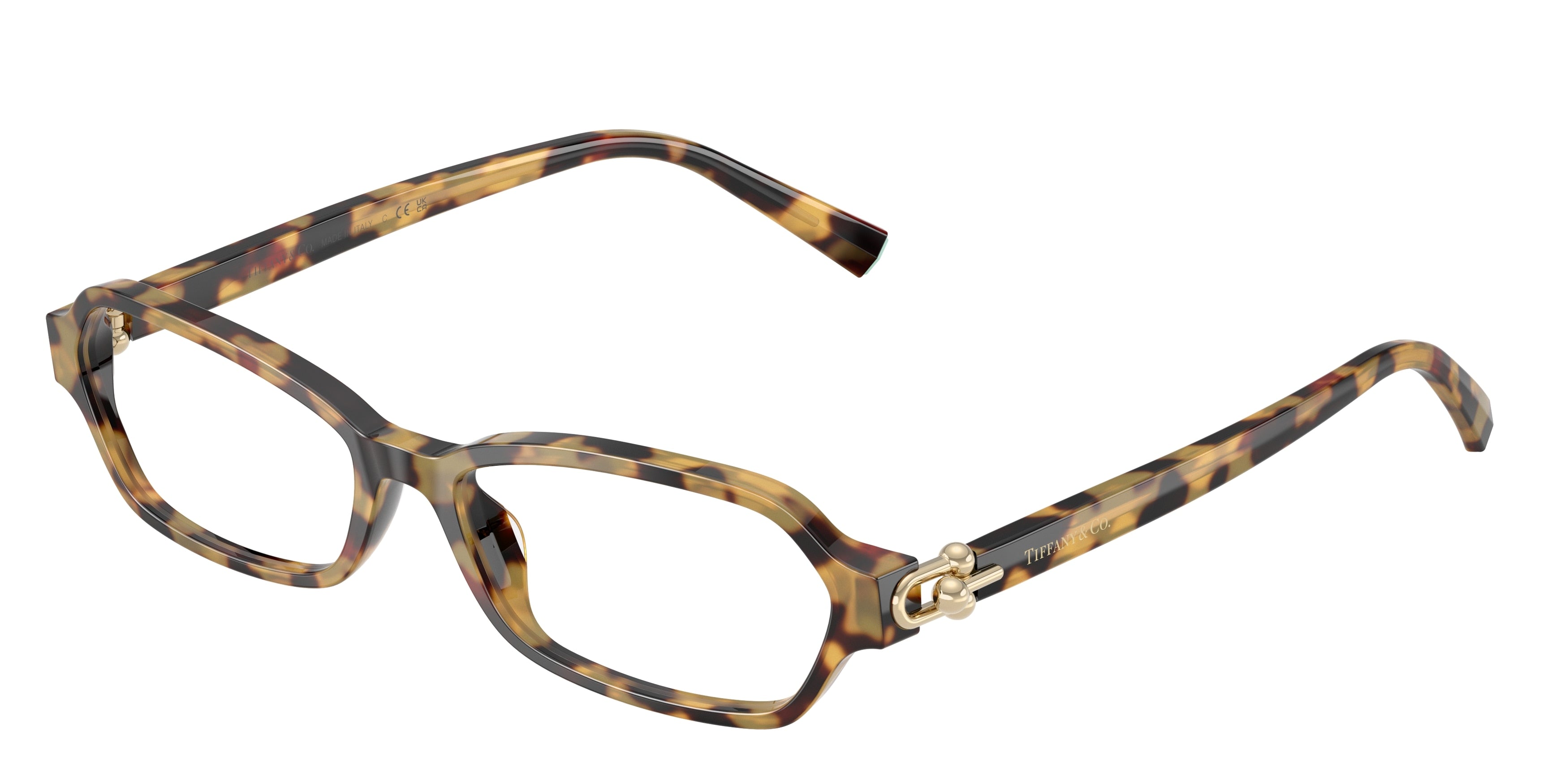 Tiffany TF2293U Irregular Eyeglasses  8064-Blonde Havana 56-140-16 - Color Map Tortoise