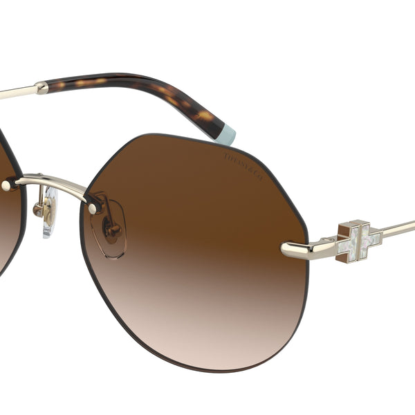 Tiffany TF3077 Irregular Sunglasses For Women display picture 1