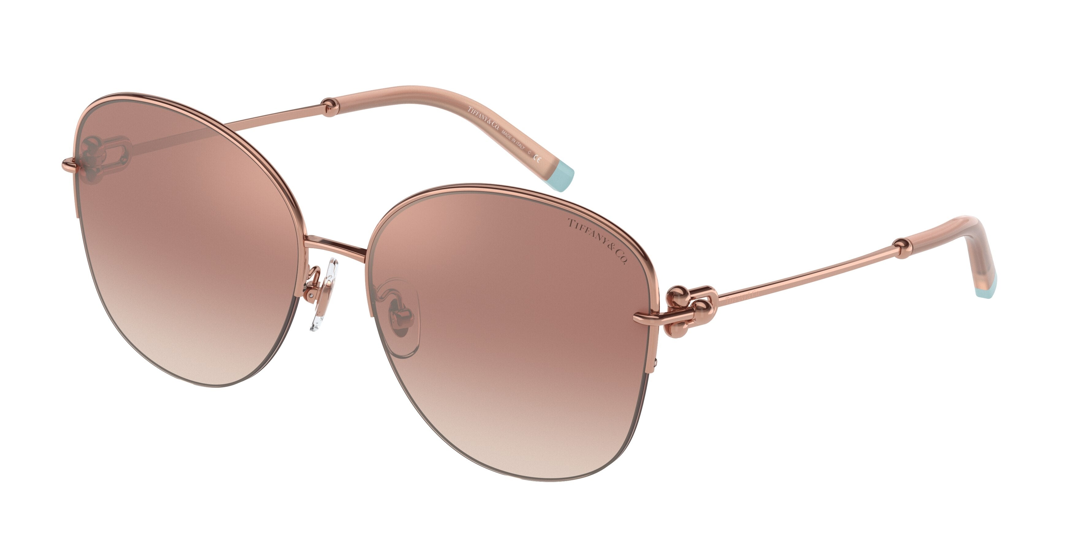 Tiffany TF3082 Rectangle Sunglasses  61053N-Rubedo 58-140-16 - Color Map Red