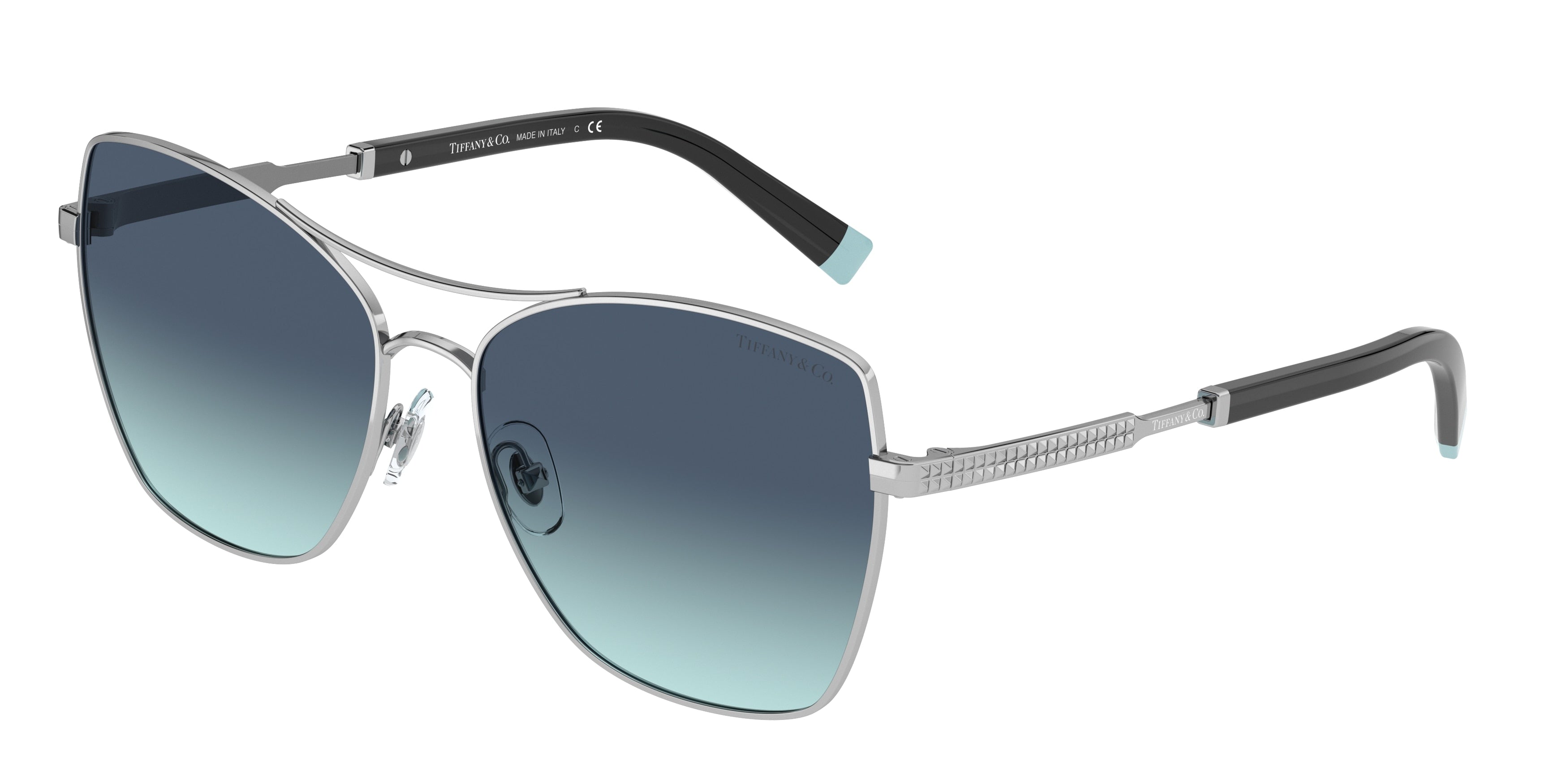 Tiffany TF3084 Square Sunglasses  60019S-Silver 59-145-16 - Color Map Silver