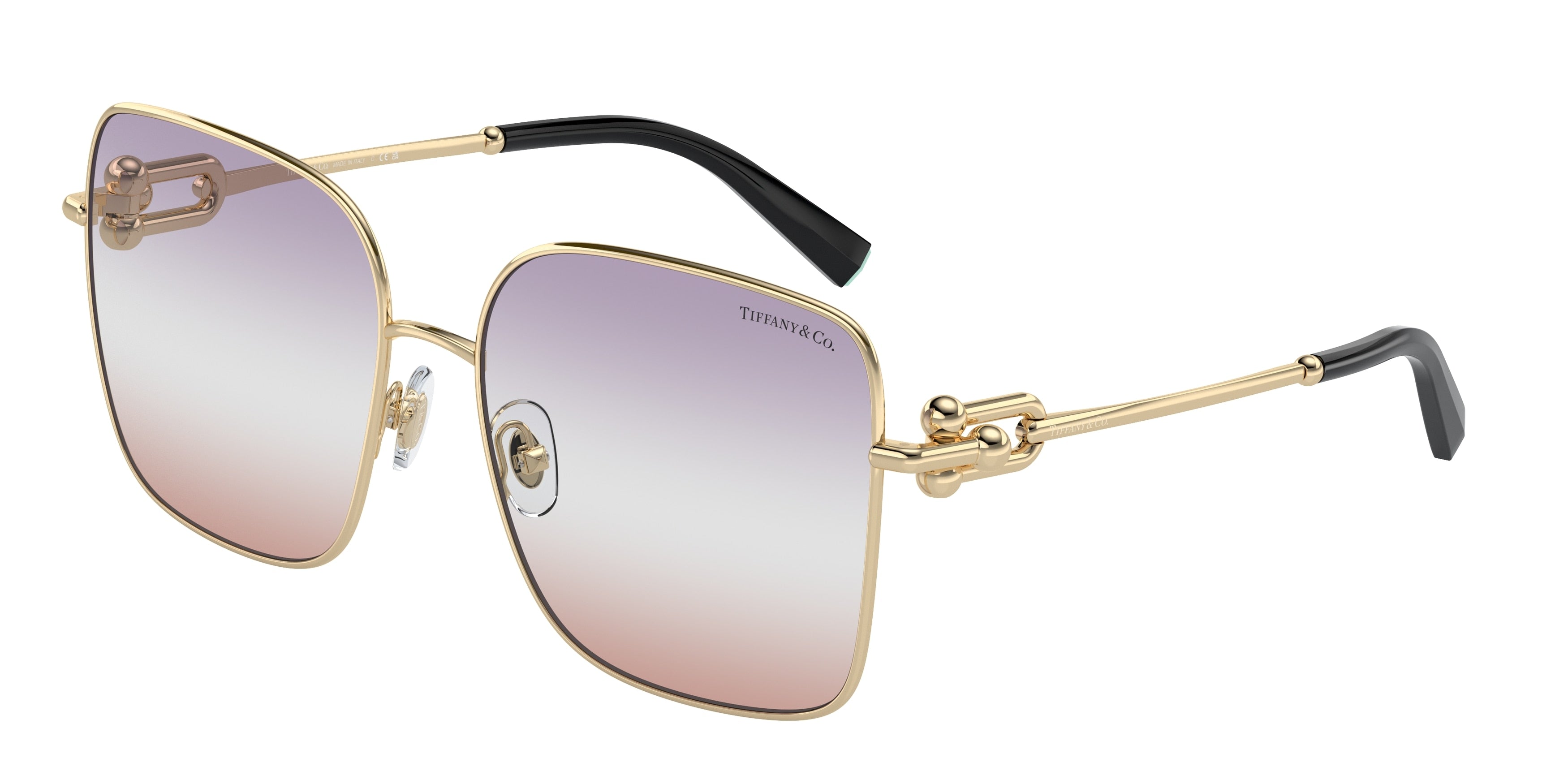 Tiffany TF3094 Square Sunglasses  6199EL-Pale Gold 58-140-16 - Color Map Gold