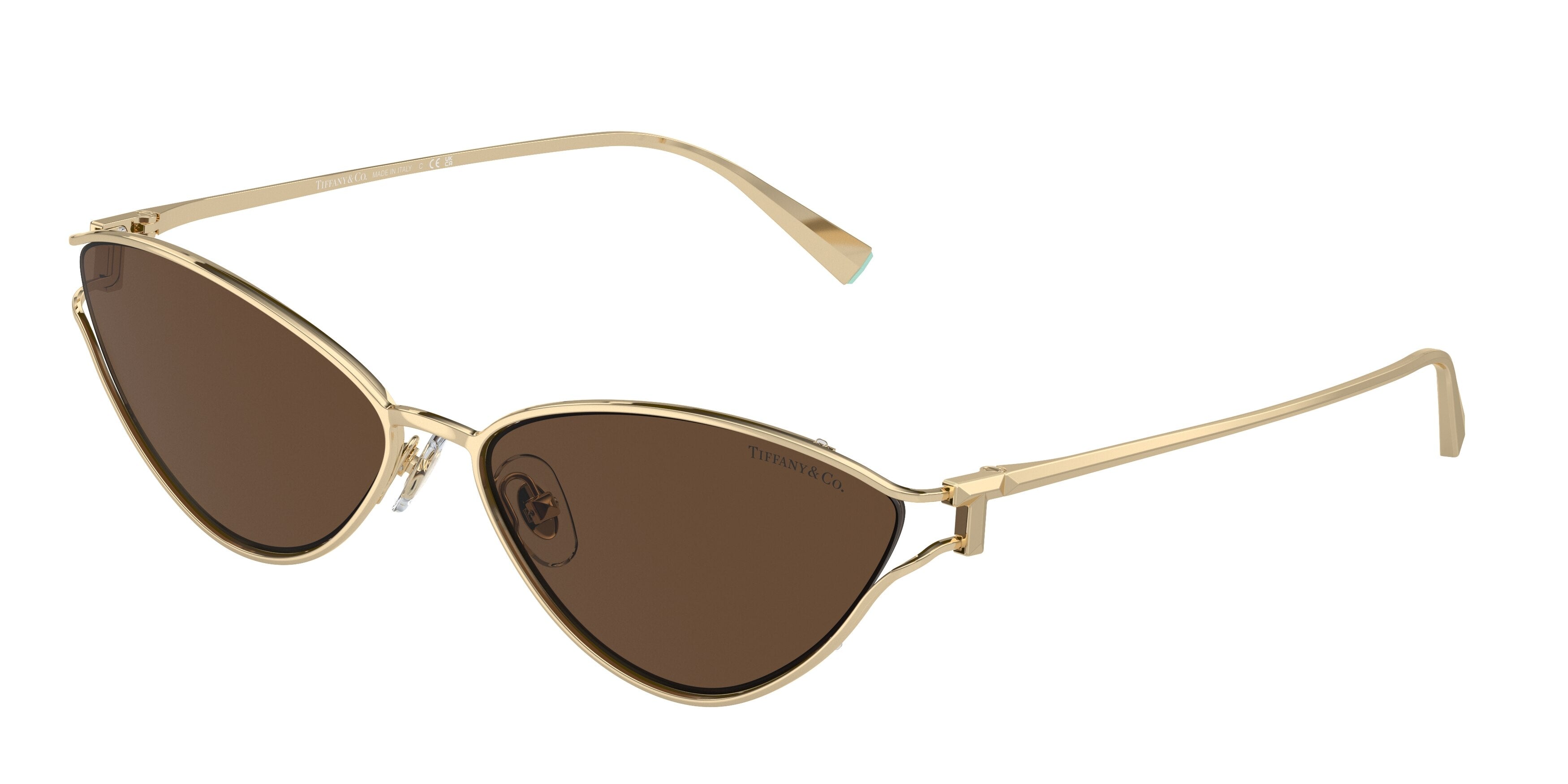 Tiffany TF3095 Cat Eye Sunglasses  61933G-Pale Gold 61-135-16 - Color Map Gold