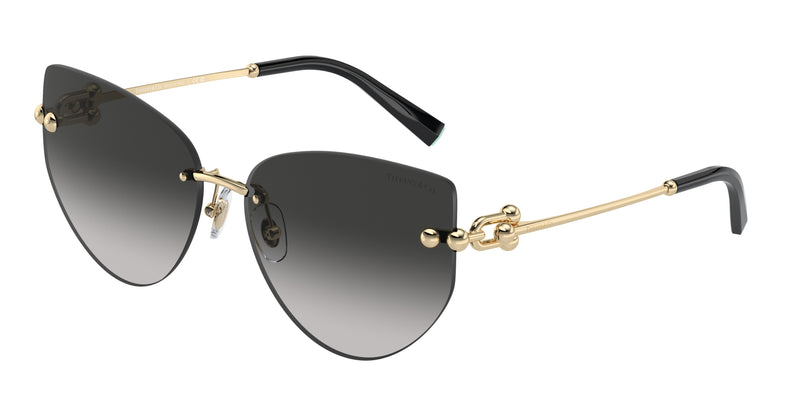 Tiffany TF3096 Butterfly Sunglasses  60213C-Pale Gold 60-130-15 - Color Map Gold