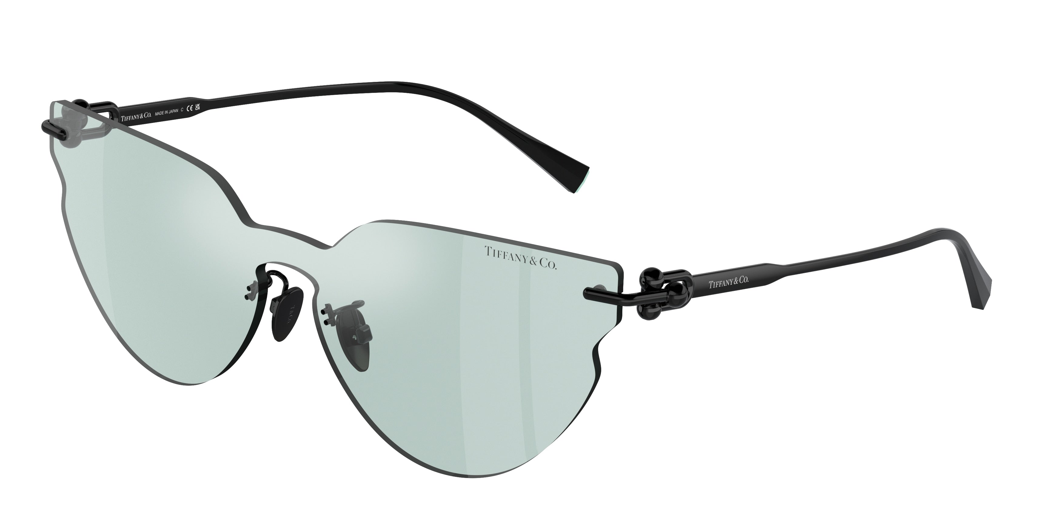 Tiffany TF3097TD Butterfly Sunglasses  62069C-Black 40-140-40 - Color Map Black