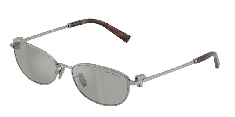 Tiffany TF3115 Oval Sunglasses  60036G-Gunmetal 56-140-17 - Color Map Grey