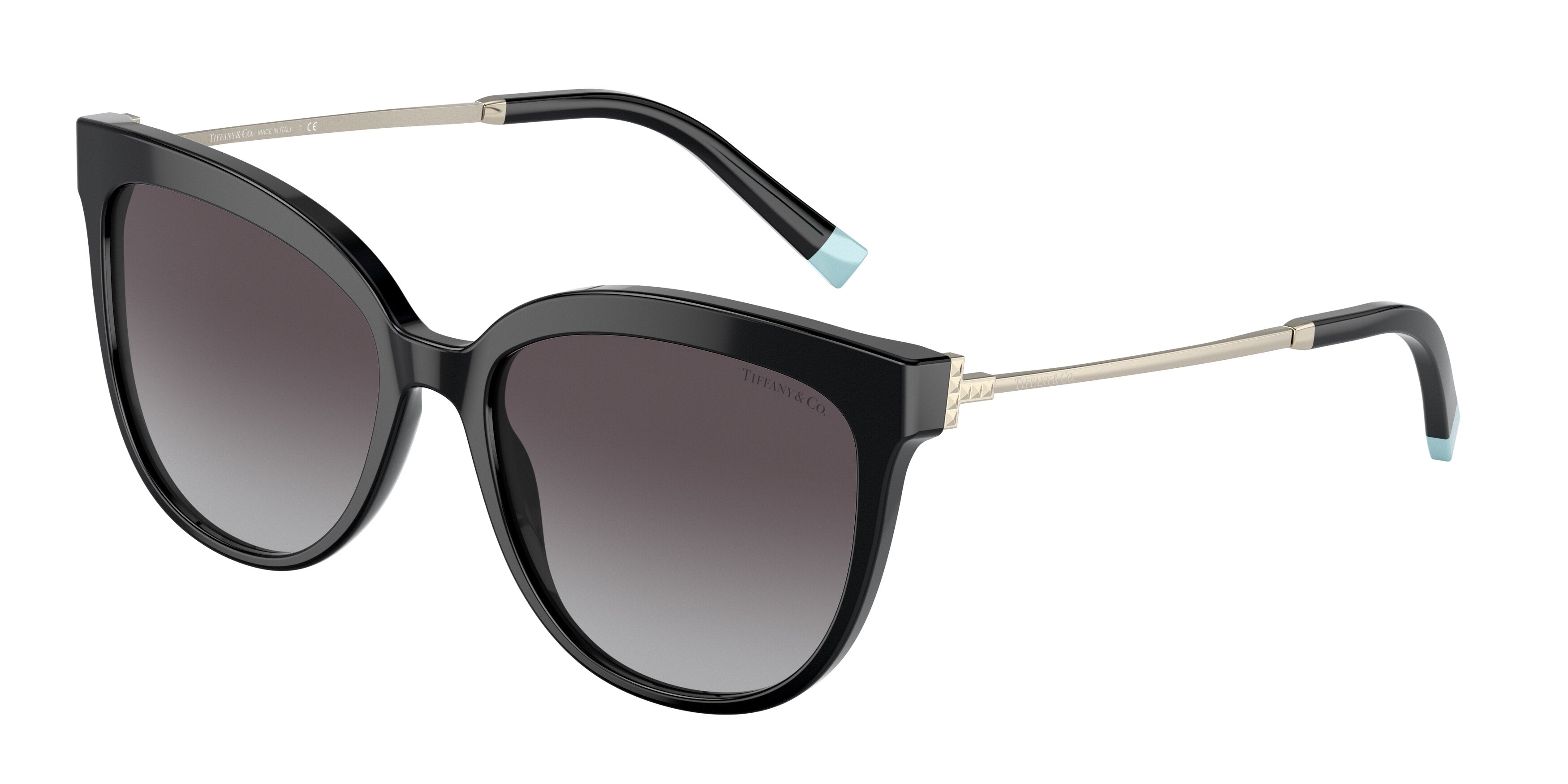 Tiffany TF4176F Cat Eye Sunglasses  83613C-Black 55-140-17 - Color Map Black
