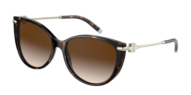 Tiffany TF4178F Cat Eye Sunglasses  80153B-Havana 57-140-16 - Color Map Tortoise