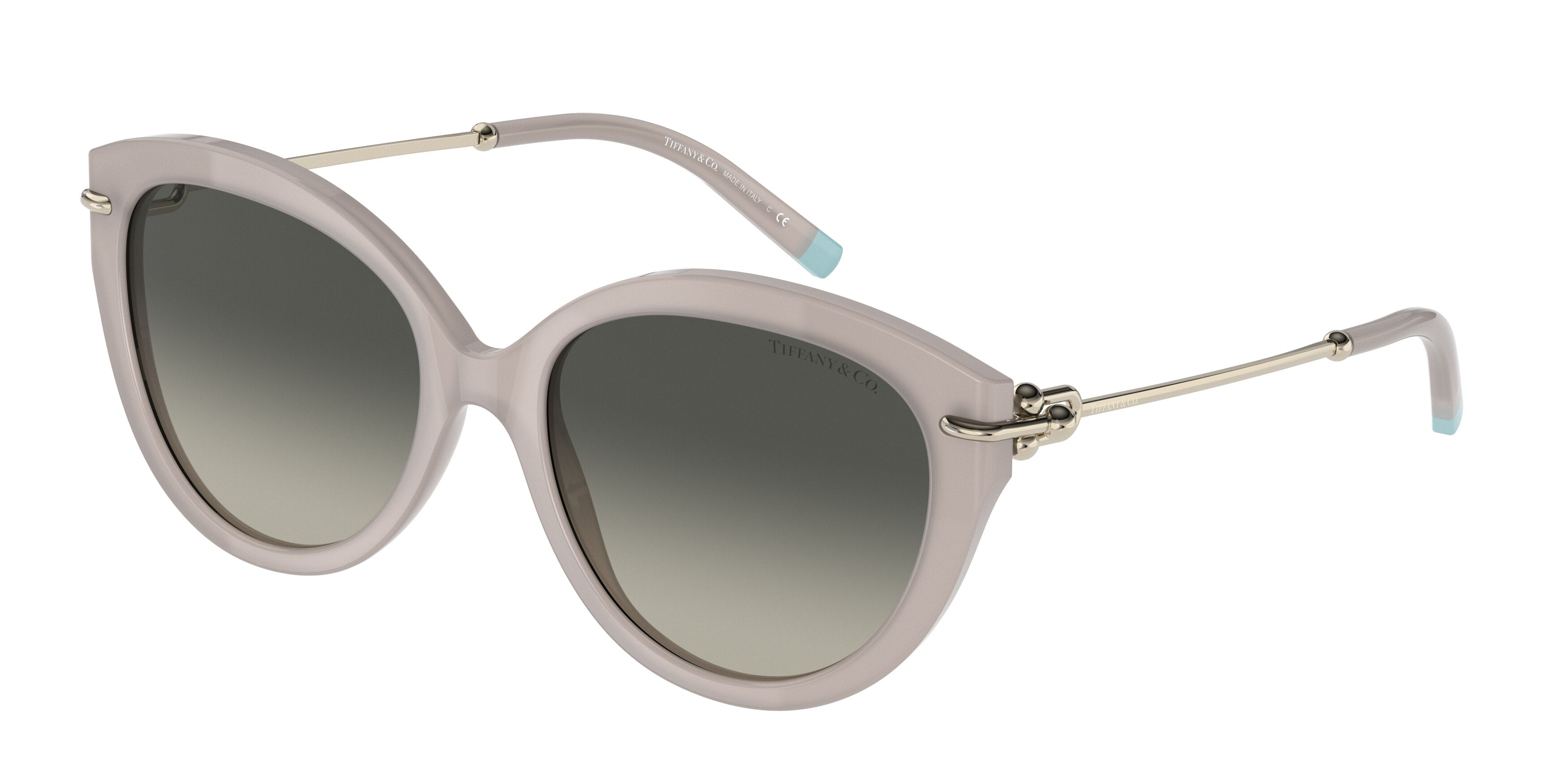 Tiffany TF4187F Oval Sunglasses  834311-Opal Grey 55-140-18 - Color Map Grey