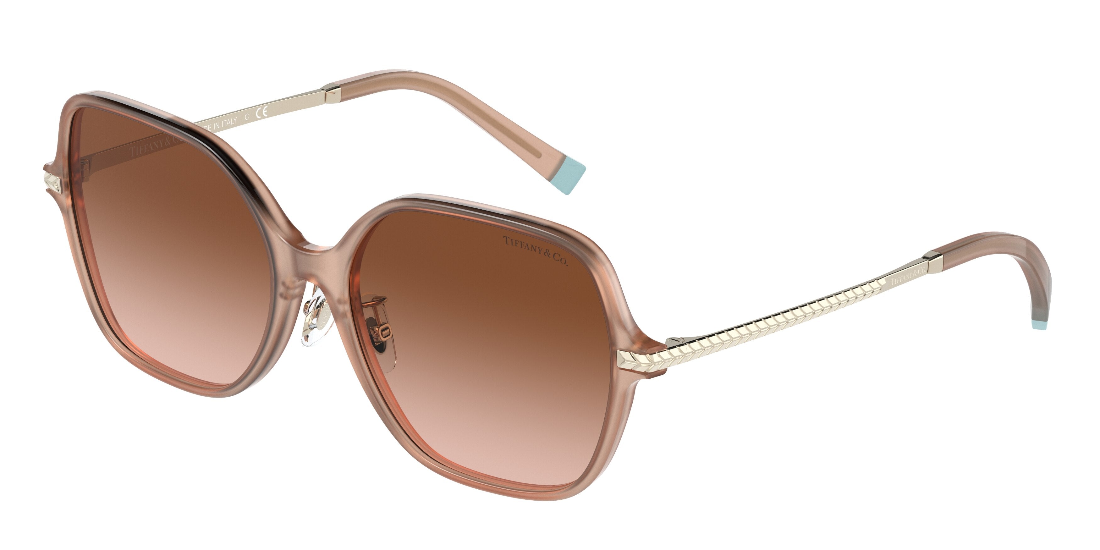 Tiffany TF4191F Pillow Sunglasses  83473B-Opal Pink 57-140-17 - Color Map Pink