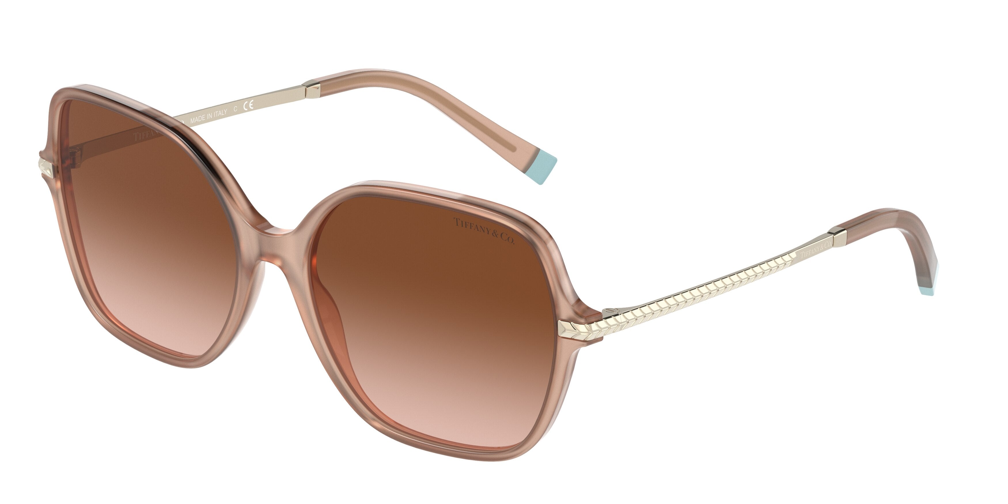 Tiffany TF4191 Pillow Sunglasses  83473B-Opal Pink 57-140-17 - Color Map Pink