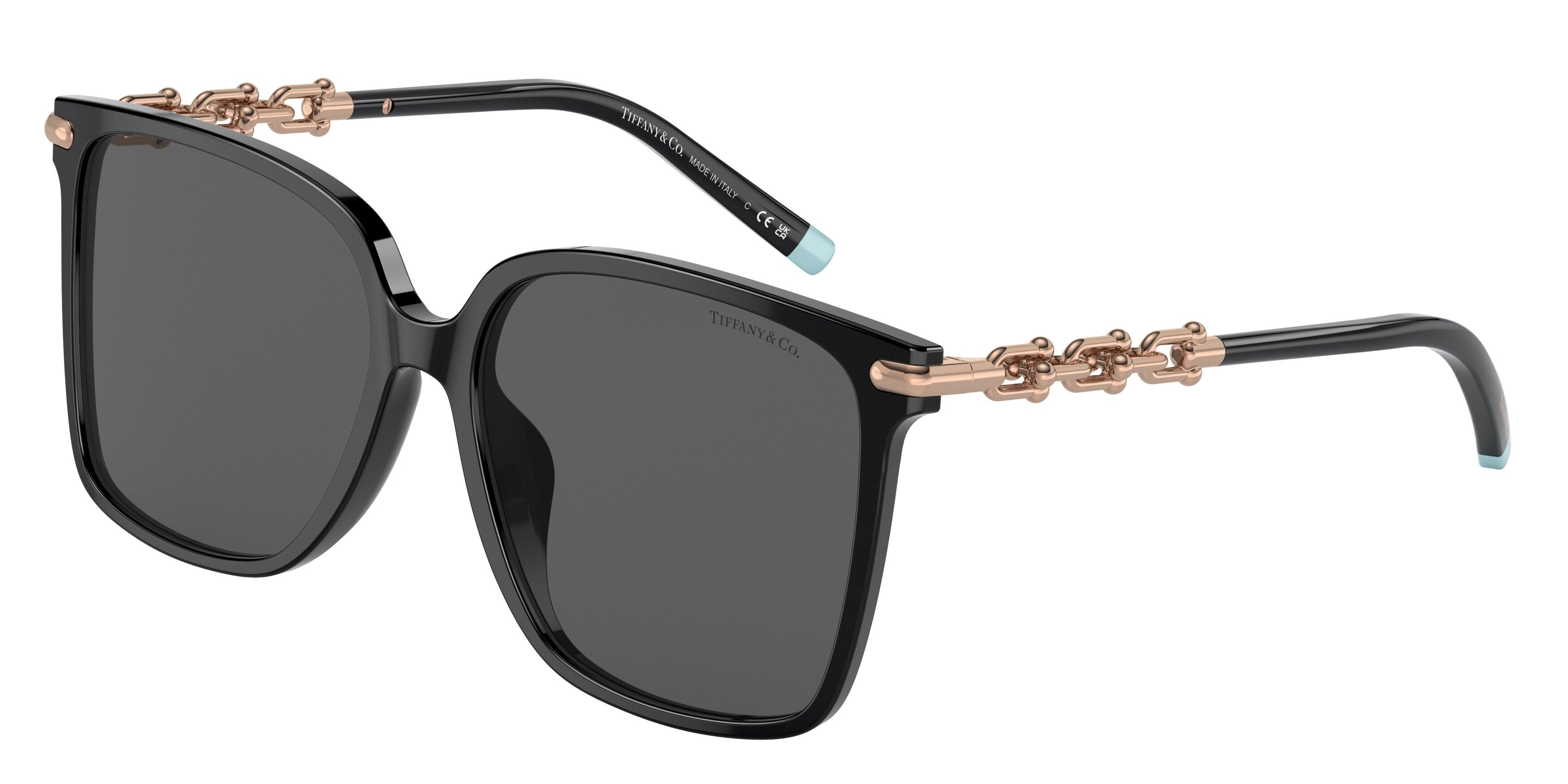 Tiffany TF4194D Square Sunglasses  8001S4-Black 58-145-16 - Color Map Black