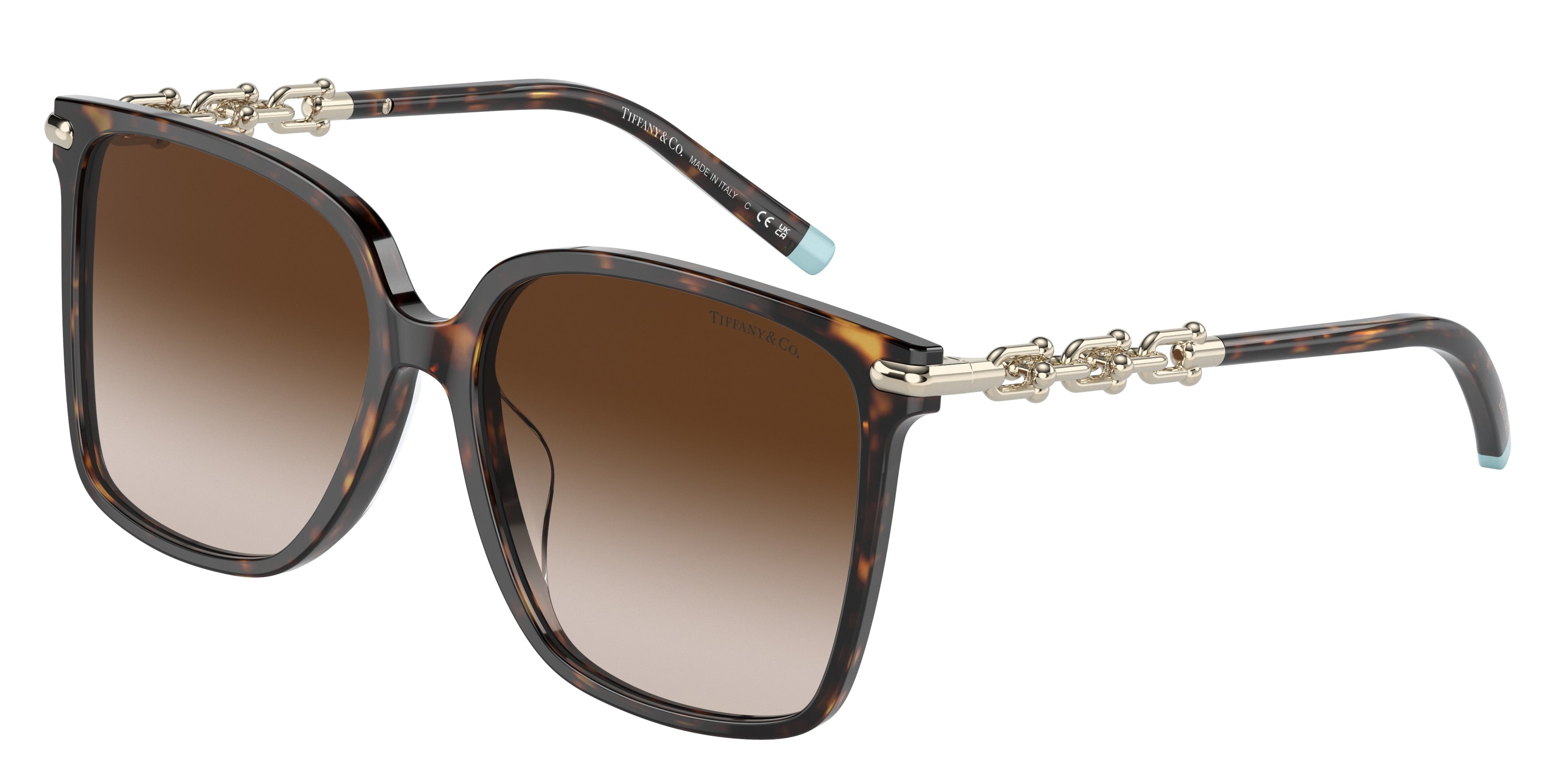 Tiffany TF4194D Square Sunglasses  80153B-Havana 58-145-16 - Color Map Tortoise