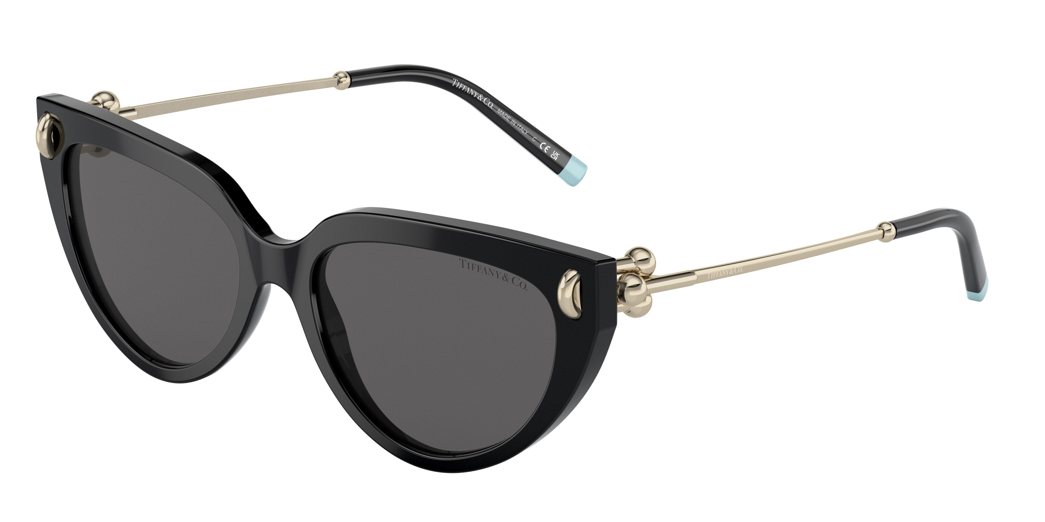 Tiffany TF4195 Cat Eye Sunglasses  8001S4-Black 54-140-17 - Color Map Black