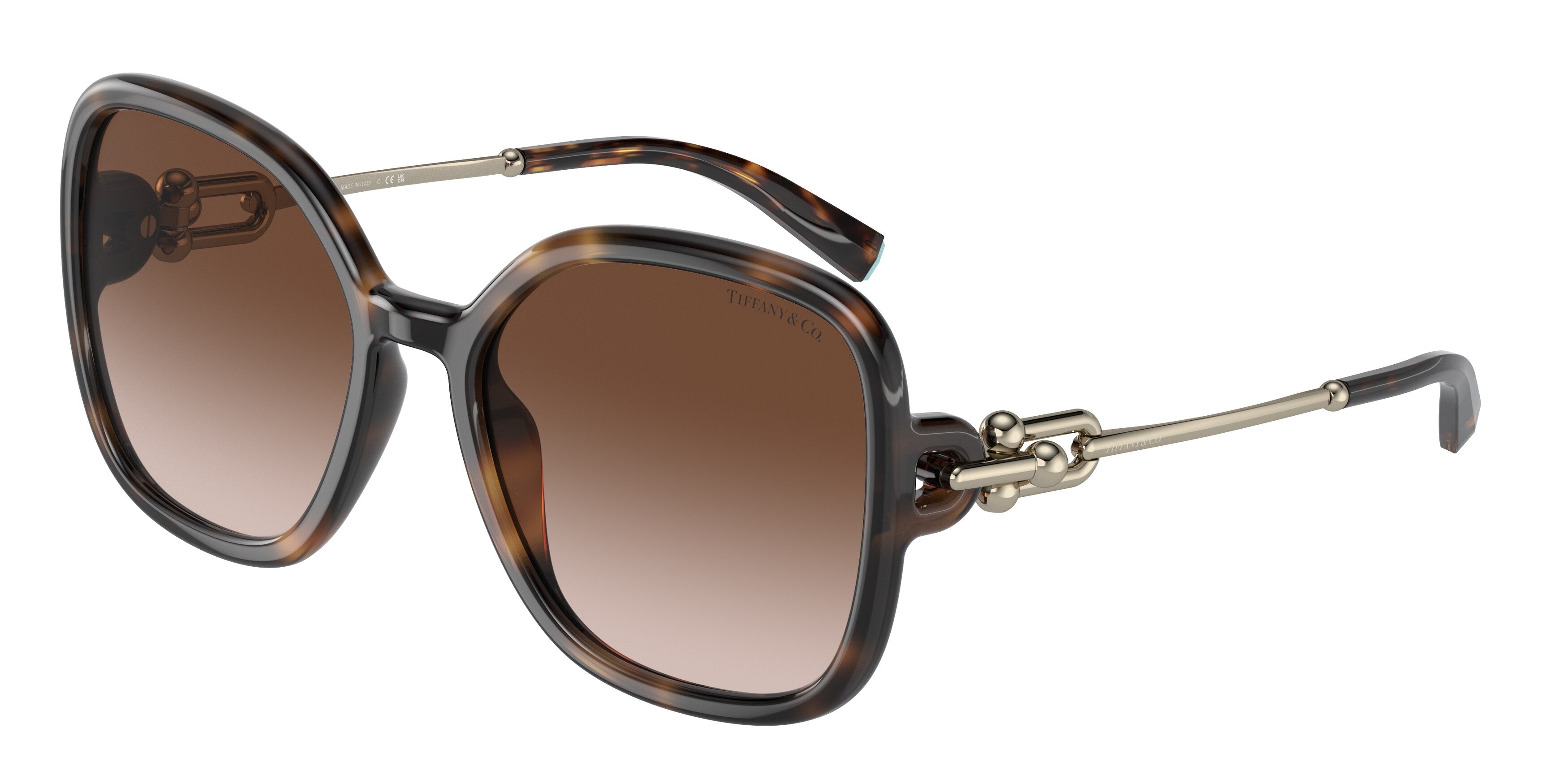 Tiffany TF4202U Square Sunglasses  80153B-Havana 57-135-19 - Color Map Tortoise