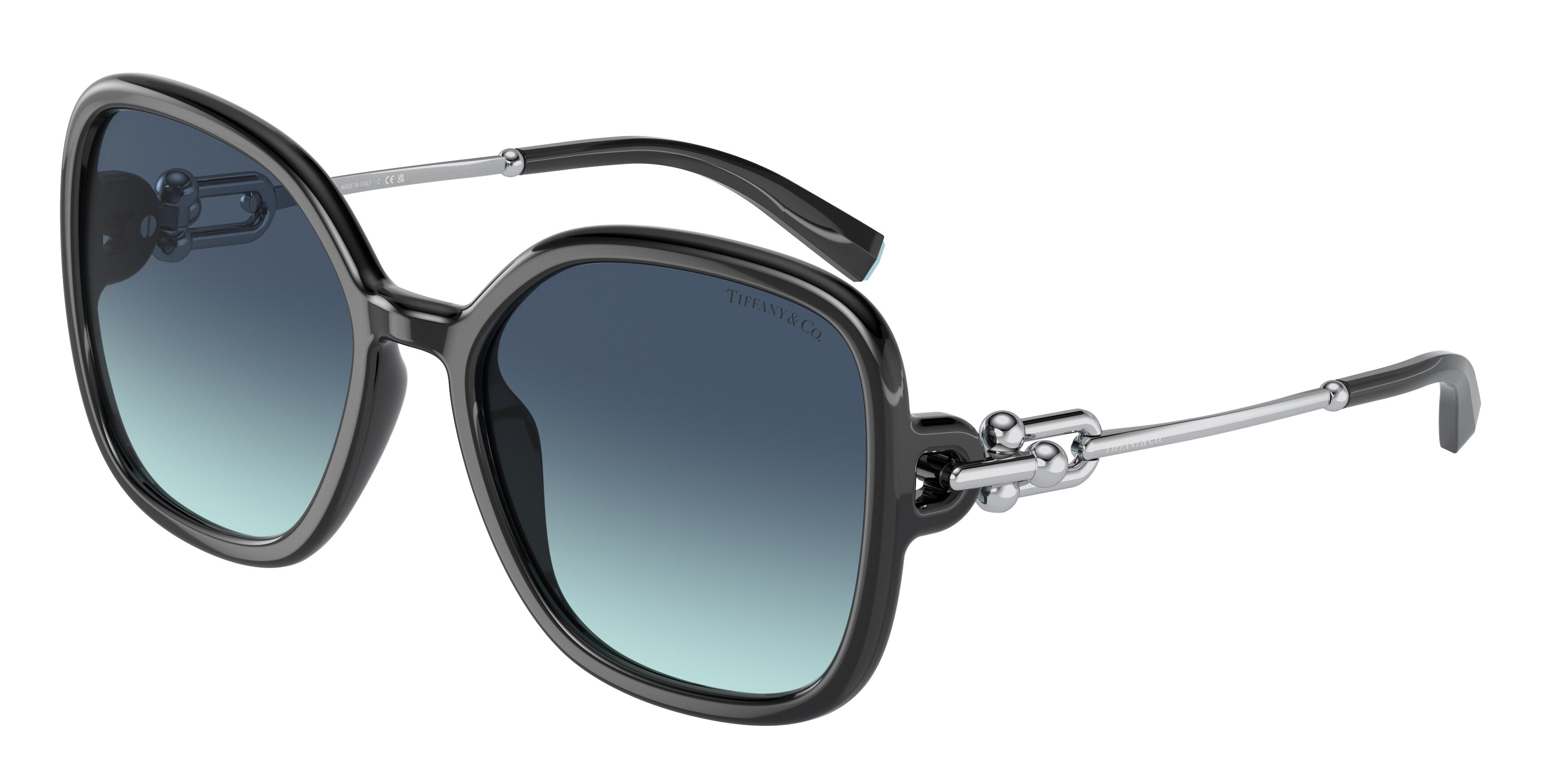 Tiffany TF4202U Square Sunglasses  83429S-Black 57-135-19 - Color Map Black