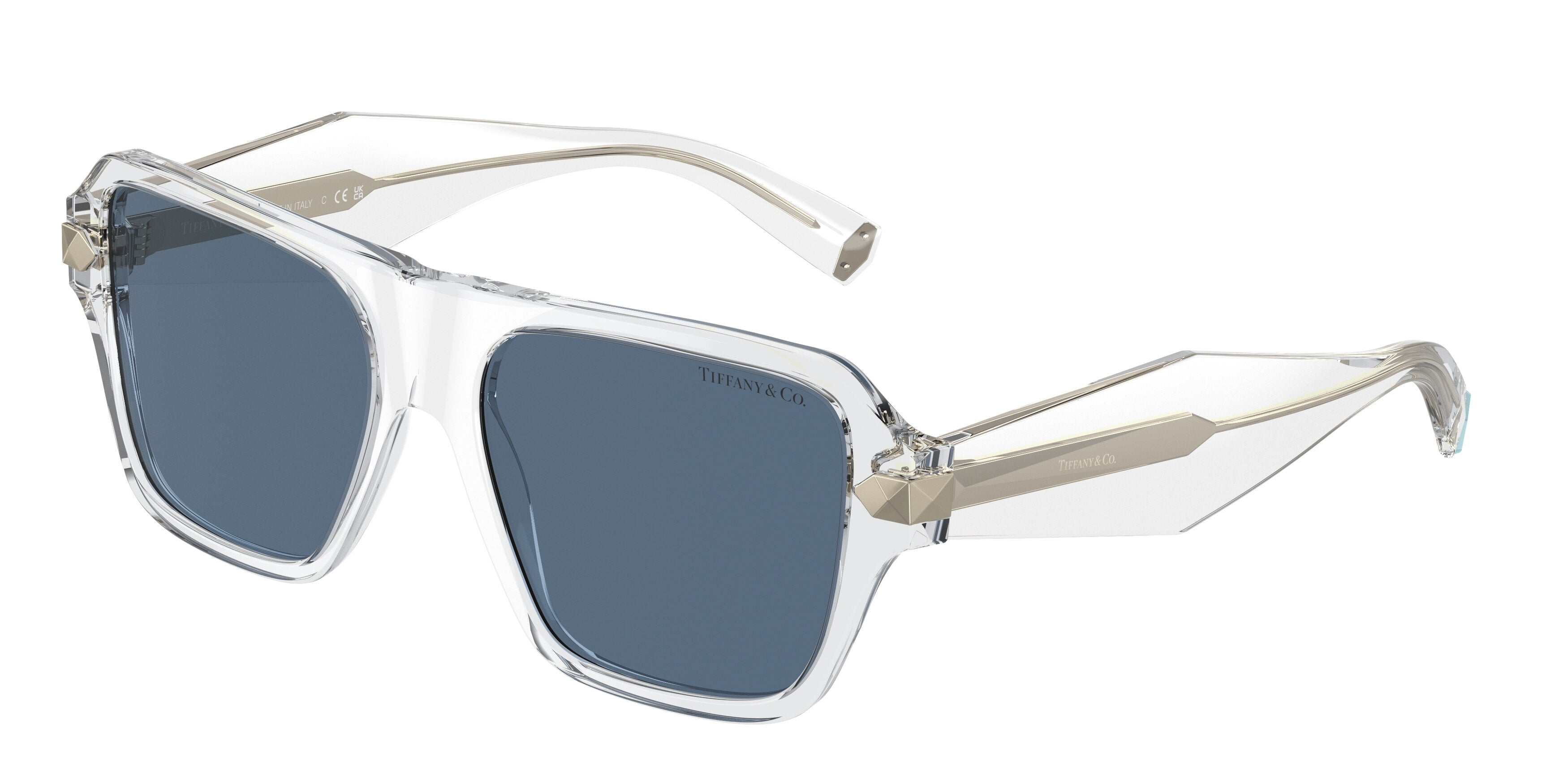 Tiffany TF4204 Square Sunglasses  804780-Crystal 54-140-17 - Color Map Transparent
