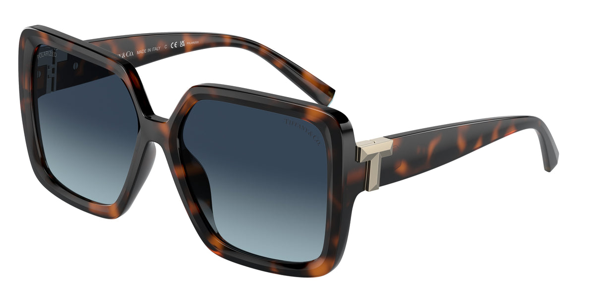 Tiffany & Co. Sunglasses TF4204 8047/80 Crystal Square Frame w/ Dark Blue Lenses Tiffany Victoria TF4047B Sunglasses | Fashion Eyewear US main image 3