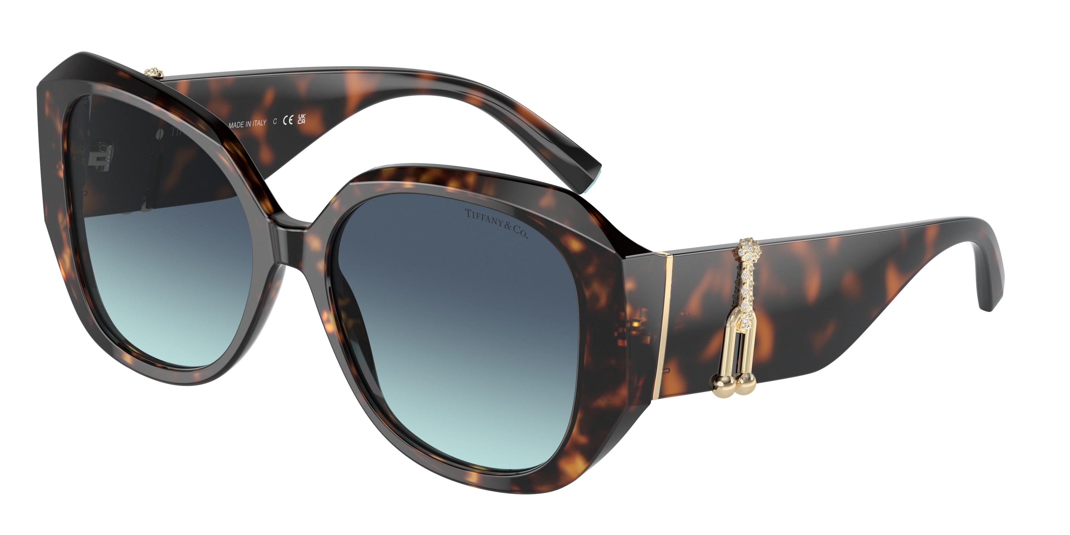 Tiffany TF4207B Square Sunglasses  80159S-Havana 55-140-17 - Color Map Tortoise