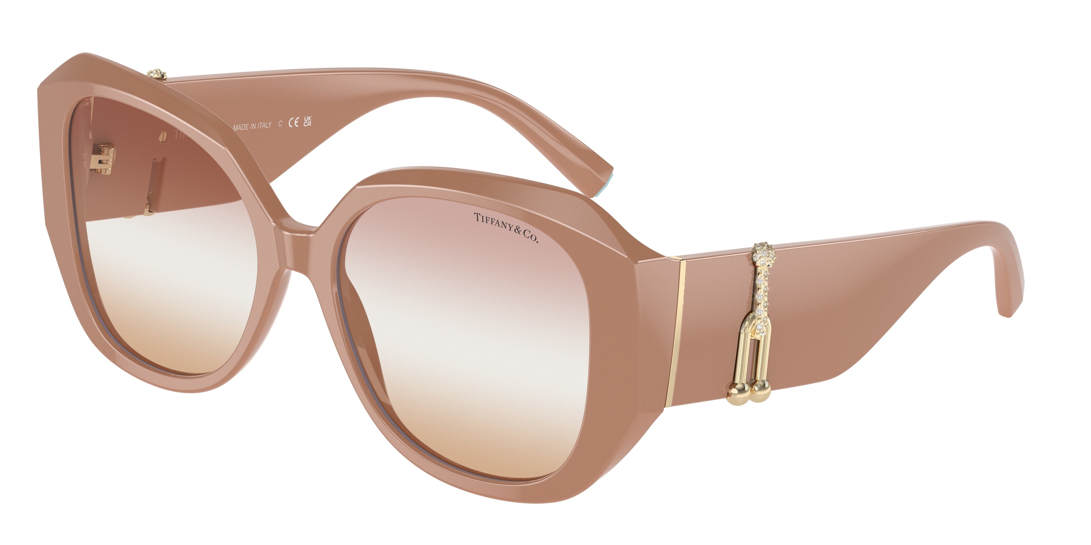 Tiffany TF4207B Square Sunglasses  8382EL-Pastry Shell 55-140-17 - Color Map Brown