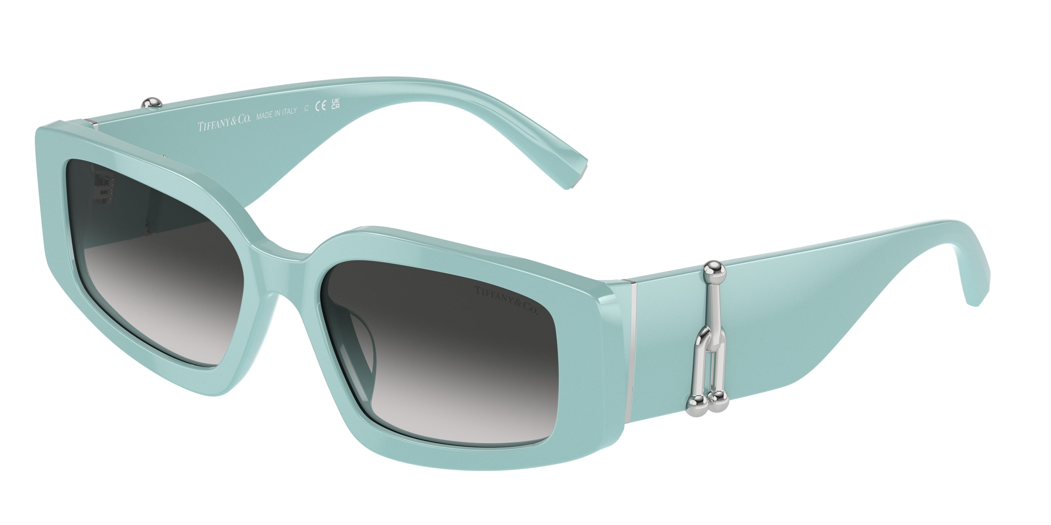 Tiffany TF4208U Rectangle Sunglasses  83883C-Tiffany Blue 54-140-17 - Color Map Blue