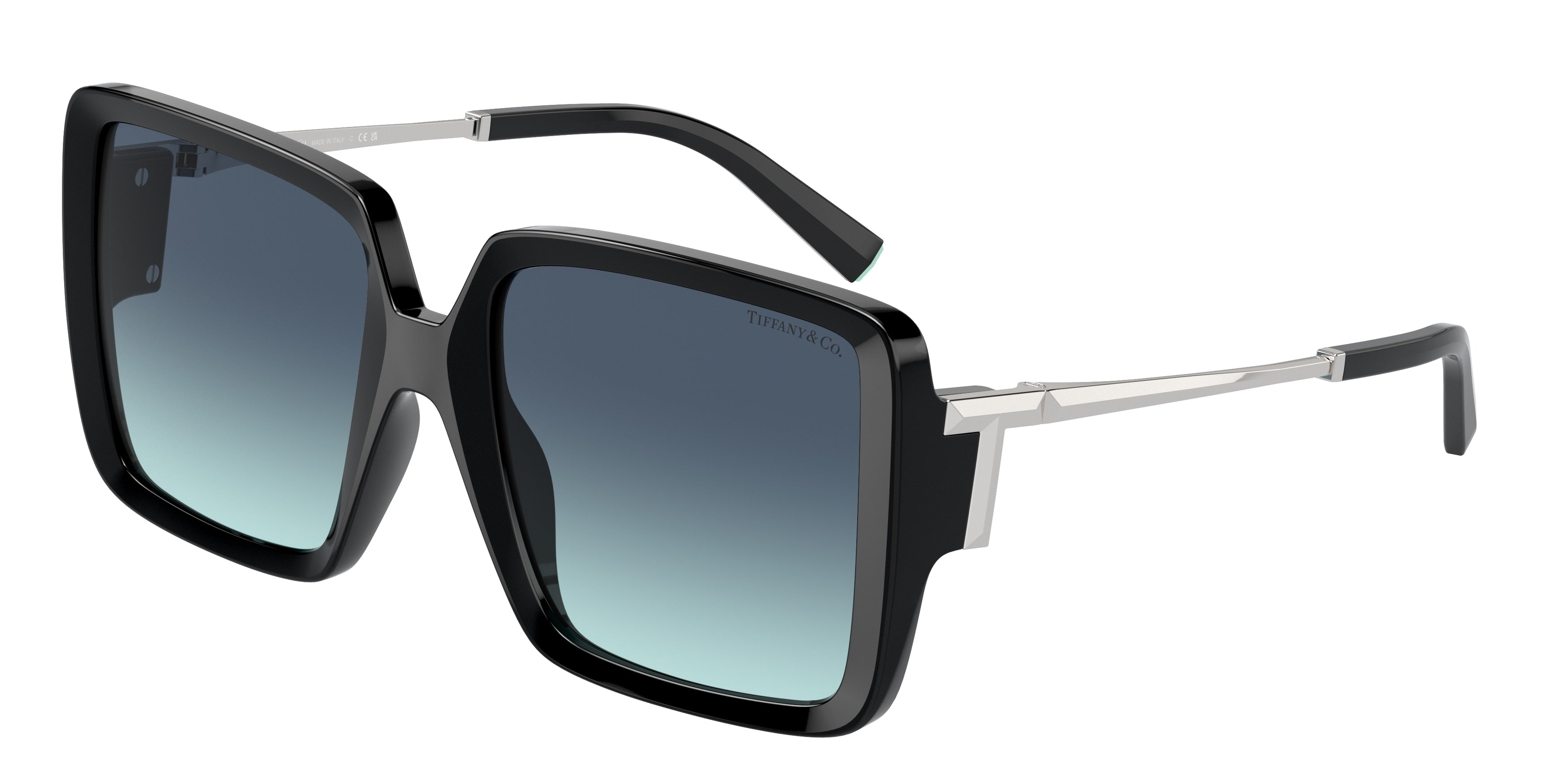 Tiffany TF4212U Square Sunglasses  83429S-Black 55-130-19 - Color Map Black