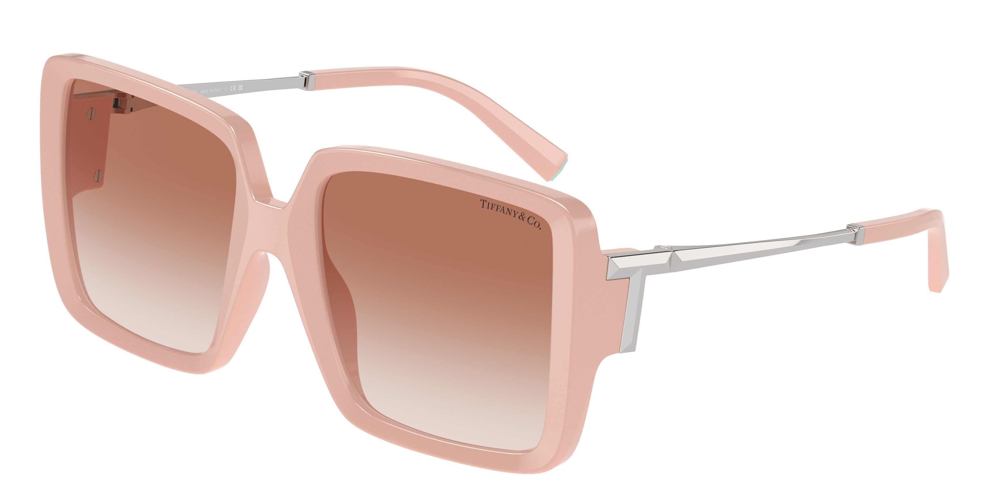 Tiffany TF4212U Square Sunglasses  836713-Cloud Pink 55-130-19 - Color Map Pink