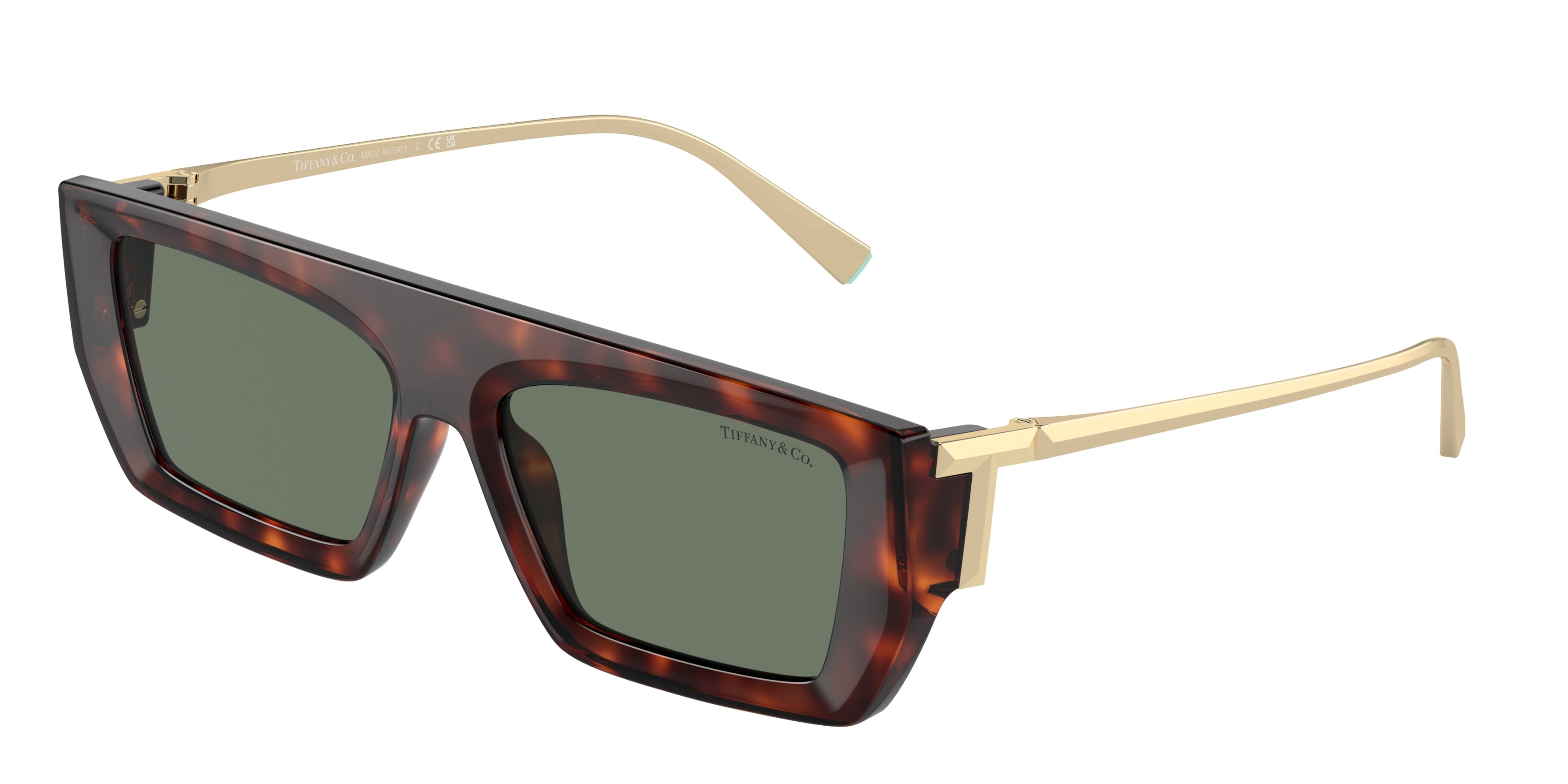 Tiffany TF4214U Rectangle Sunglasses  80023H-Havana 54-130-16 - Color Map Tortoise