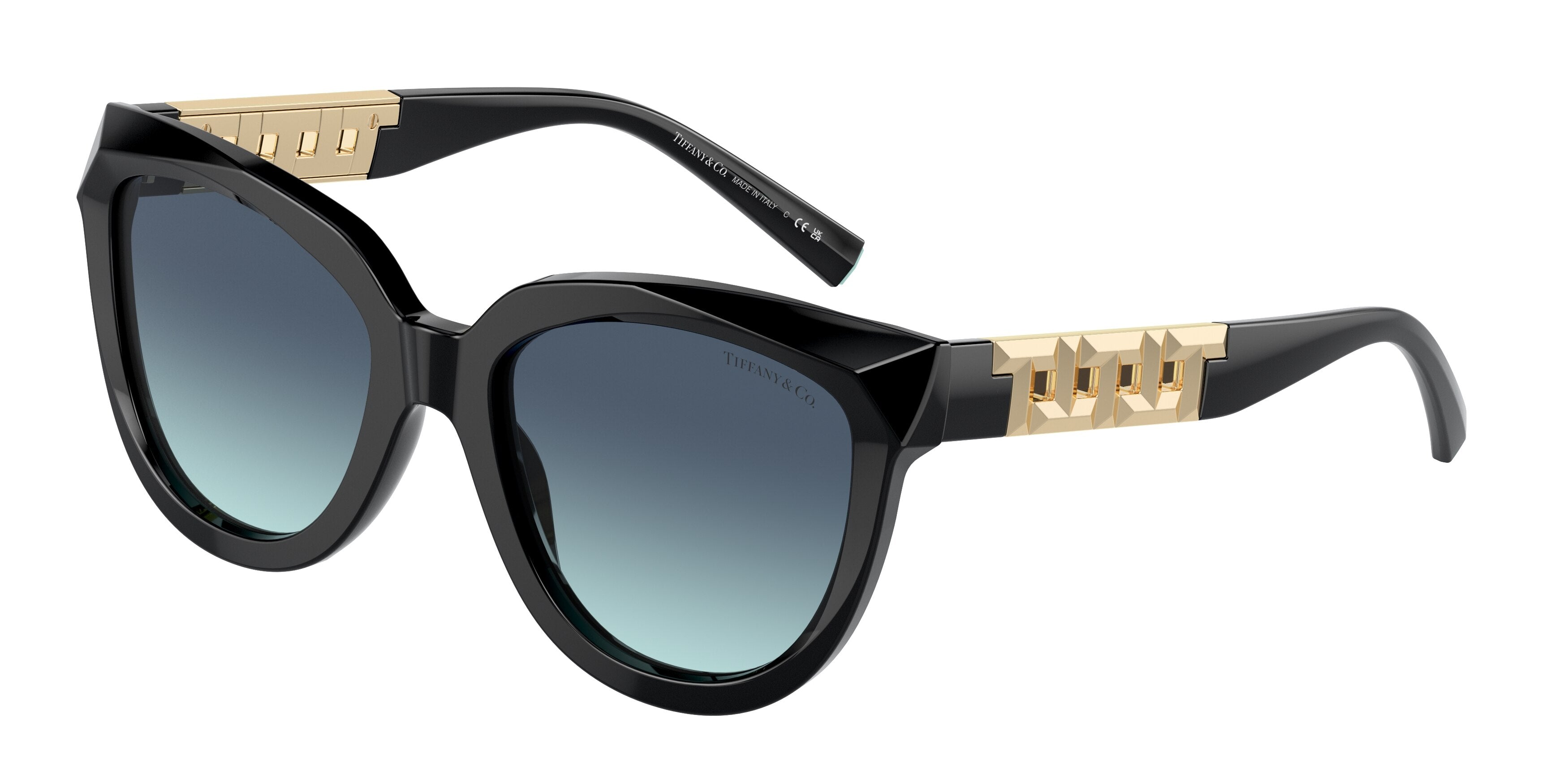 Tiffany TF4215F Cat Eye Sunglasses  83429S-Black 53-140-19 - Color Map Black