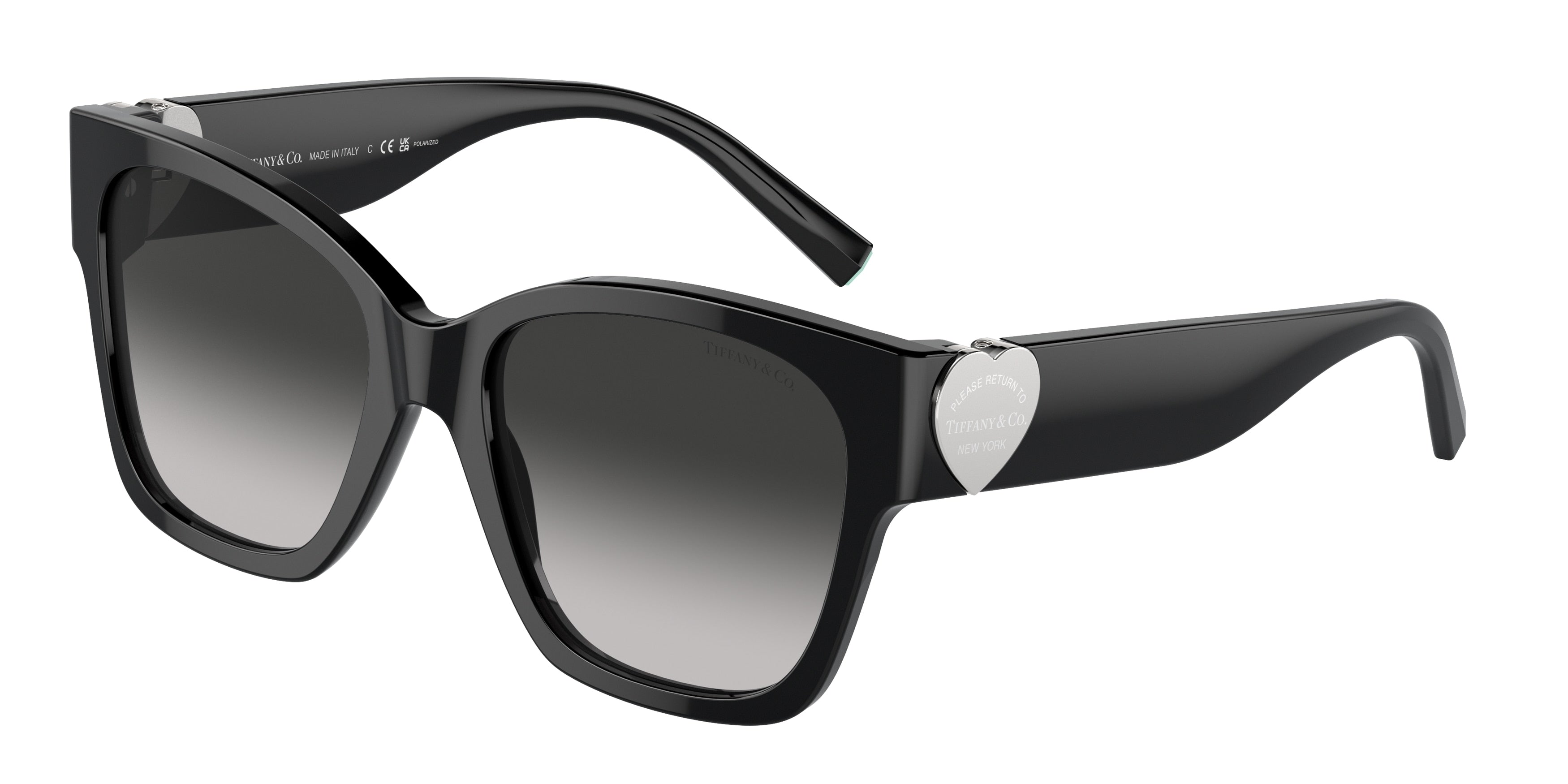 Tiffany TF4216F Square Sunglasses  80013C-Black 54-135-18 - Color Map Black