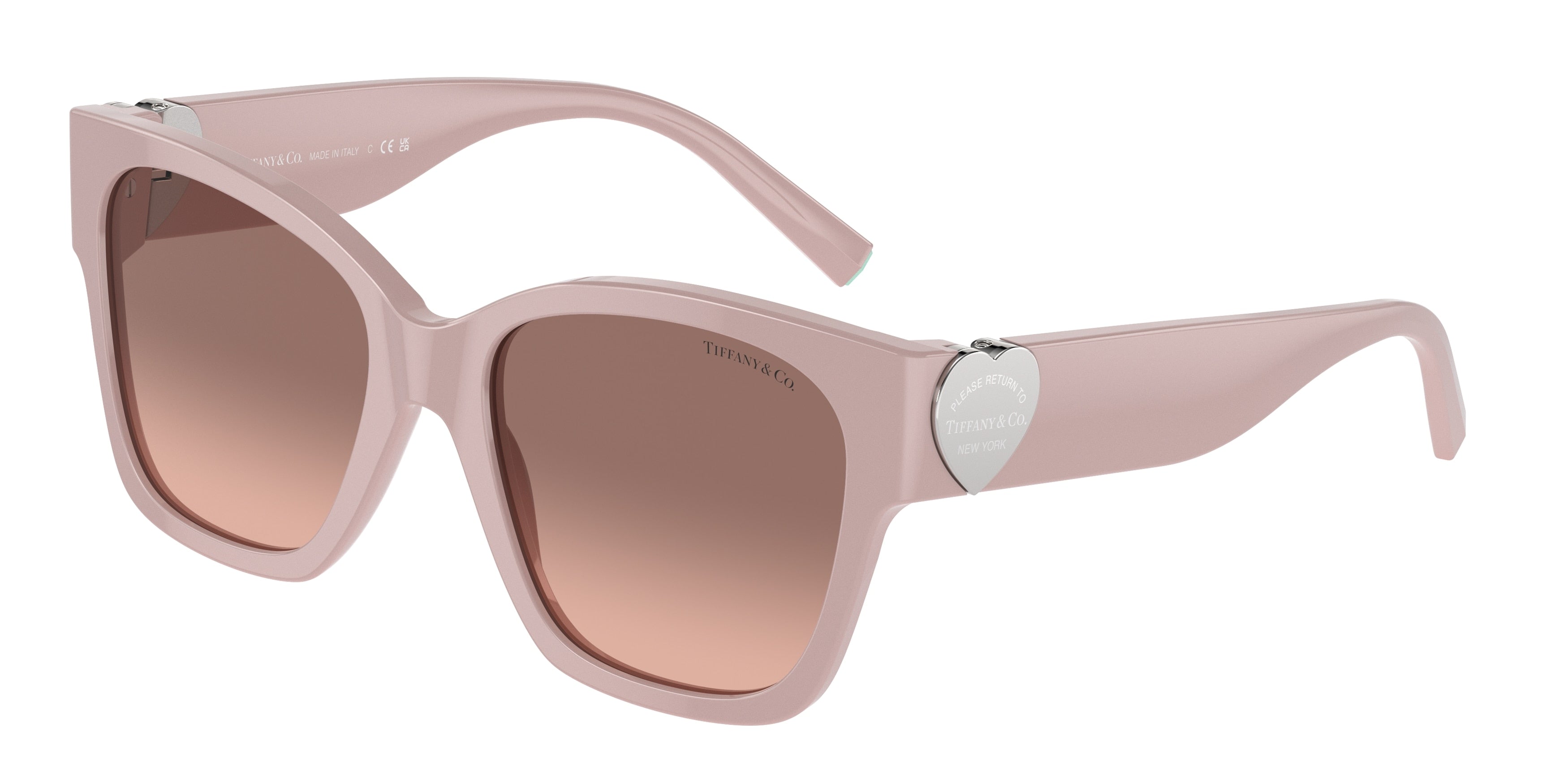 Tiffany TF4216F Square Sunglasses  839313-Dusty Pink 54-135-18 - Color Map Pink