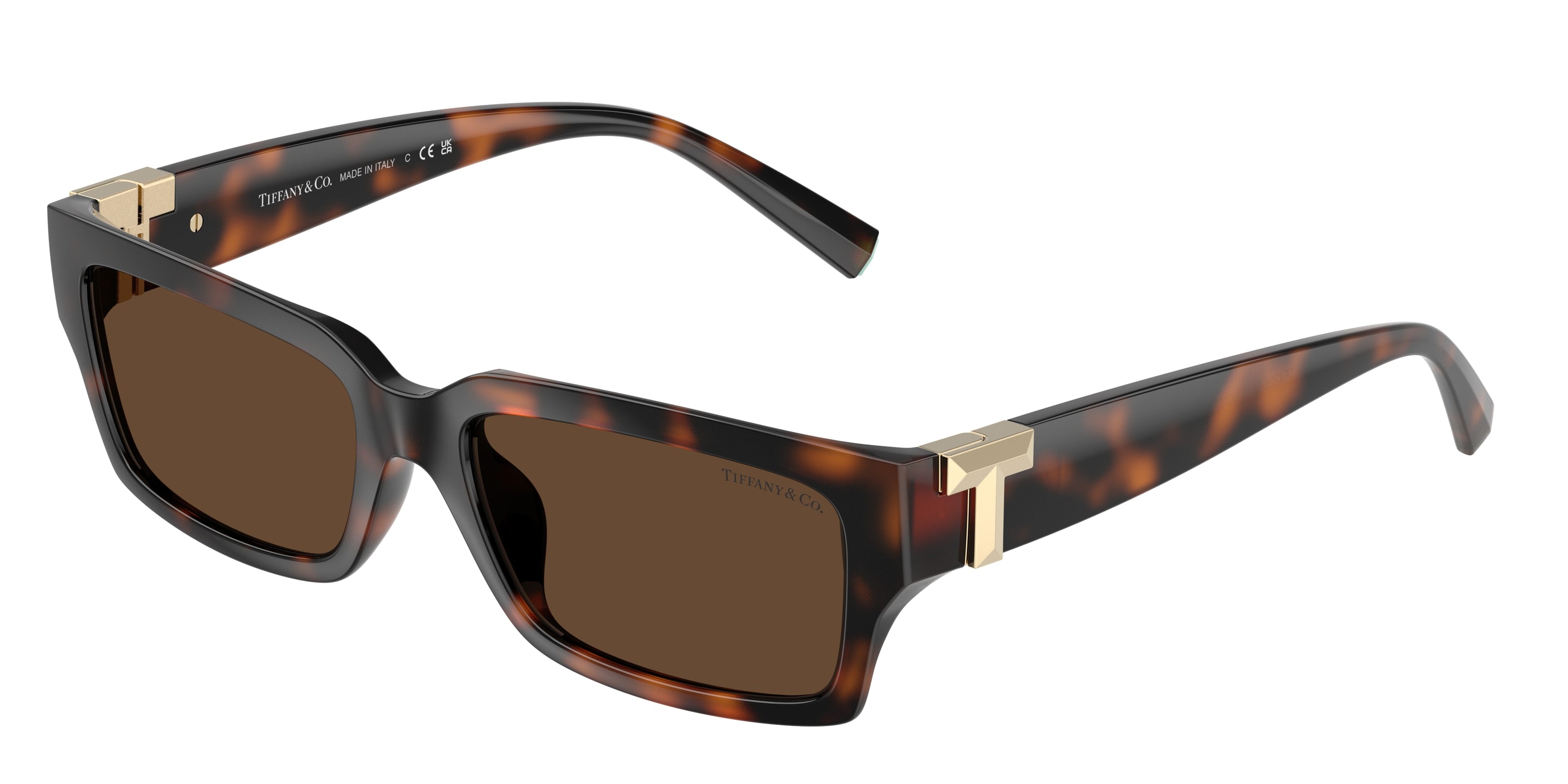 Tiffany TF4226U Rectangle Sunglasses  80153G-Havana 56-140-17 - Color Map Tortoise