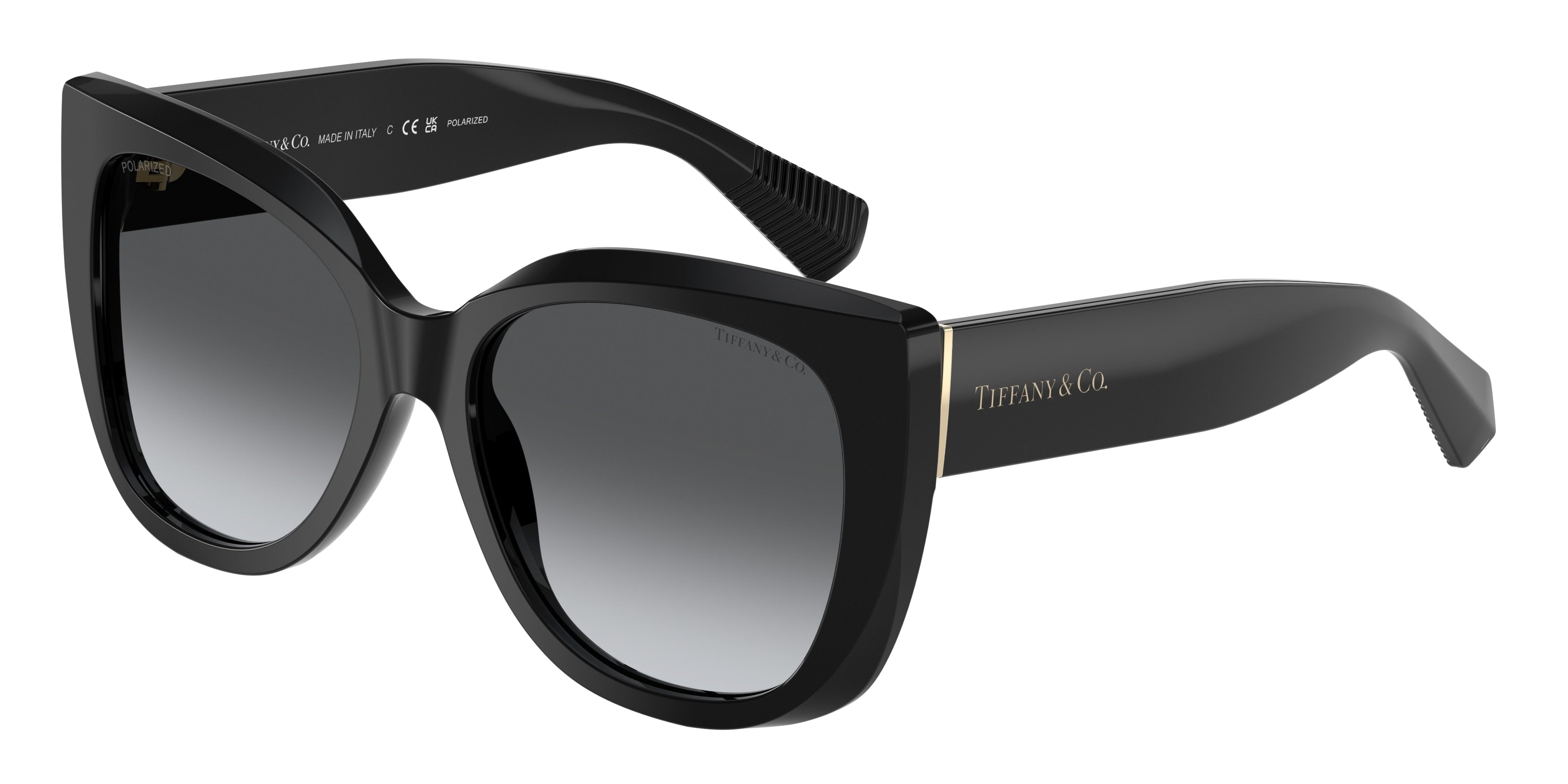 Tiffany TF4229F Square Sunglasses  8001T3-Black 55-140-17 - Color Map Black