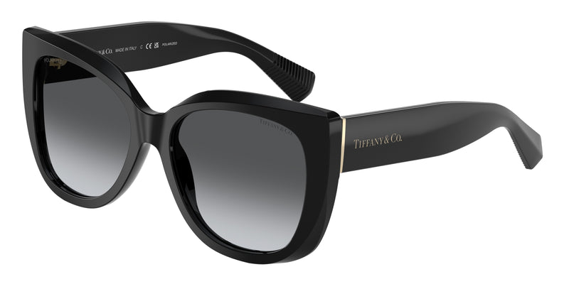 Tiffany TF4229F Square Sunglasses  8001T3-Black 55-140-17 - Color Map Black