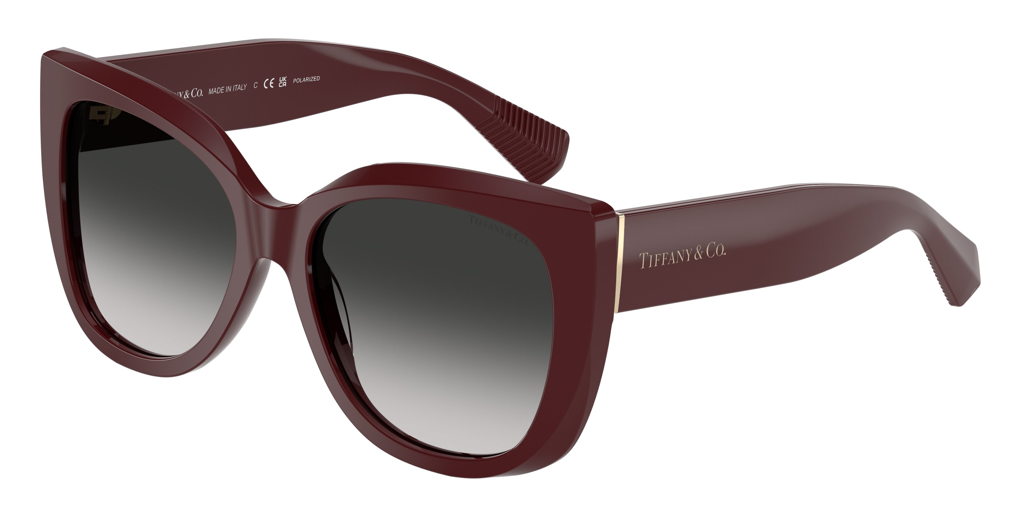 Tiffany TF4229F Square Sunglasses  83893C-Burgundy 55-140-17 - Color Map Violet