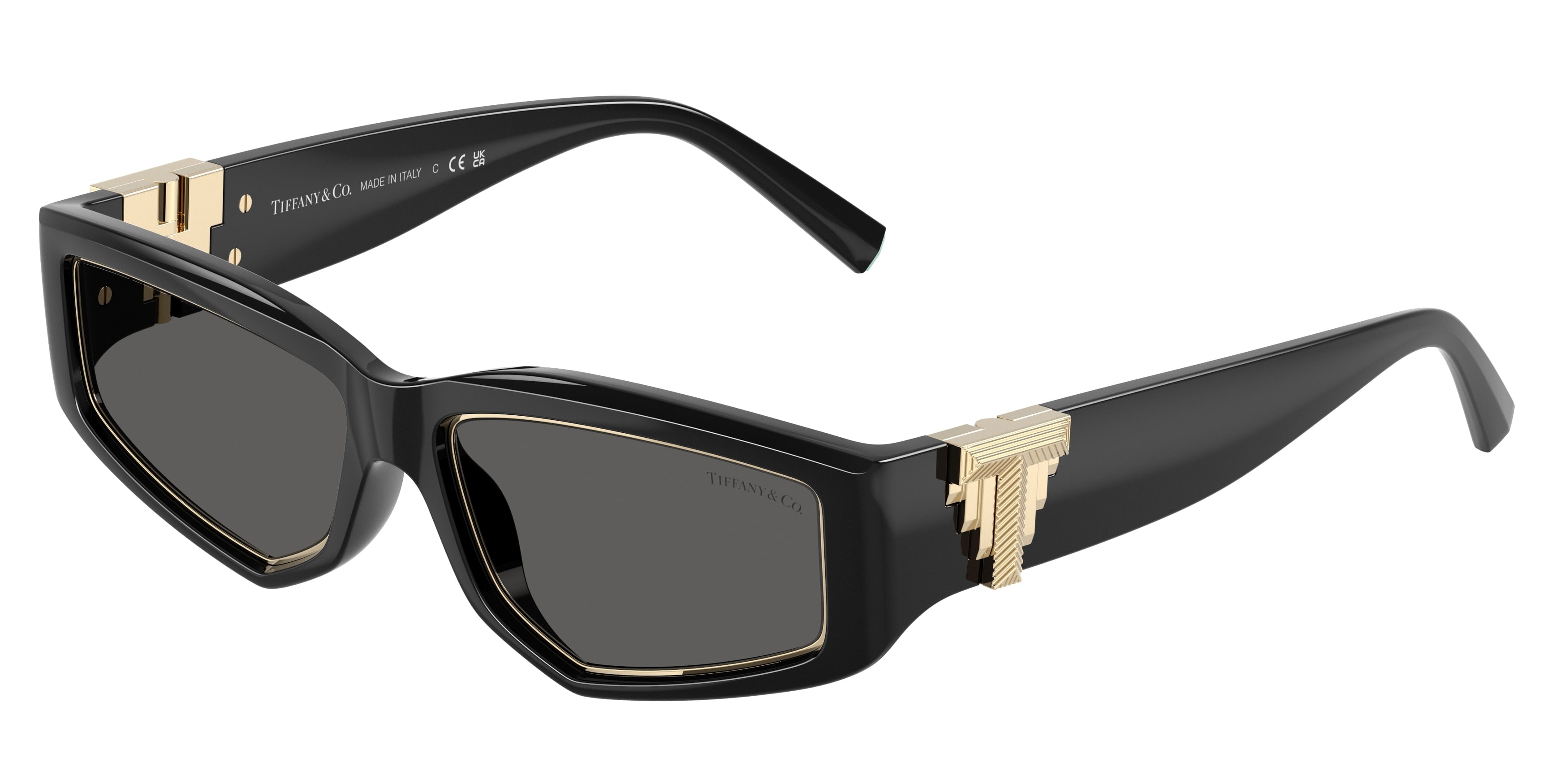 Tiffany TF4234U Irregular Sunglasses  8001S4-Black 55-135-16 - Color Map Black
