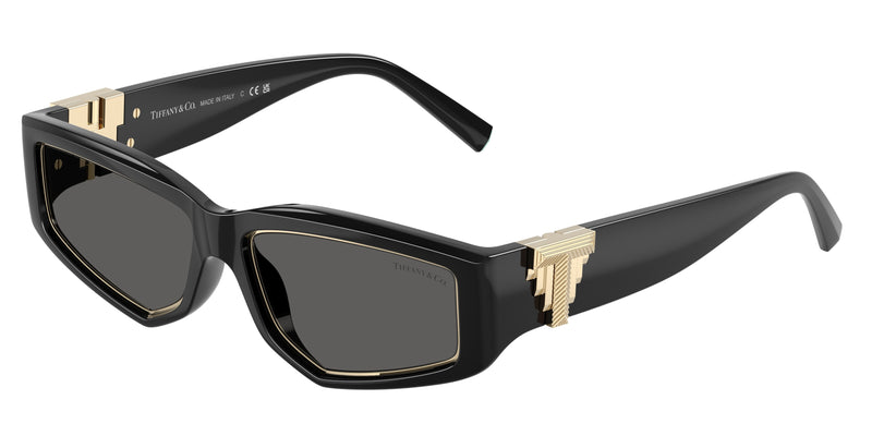 Tiffany TF4234U Irregular Sunglasses  8001S4-Black 55-135-16 - Color Map Black