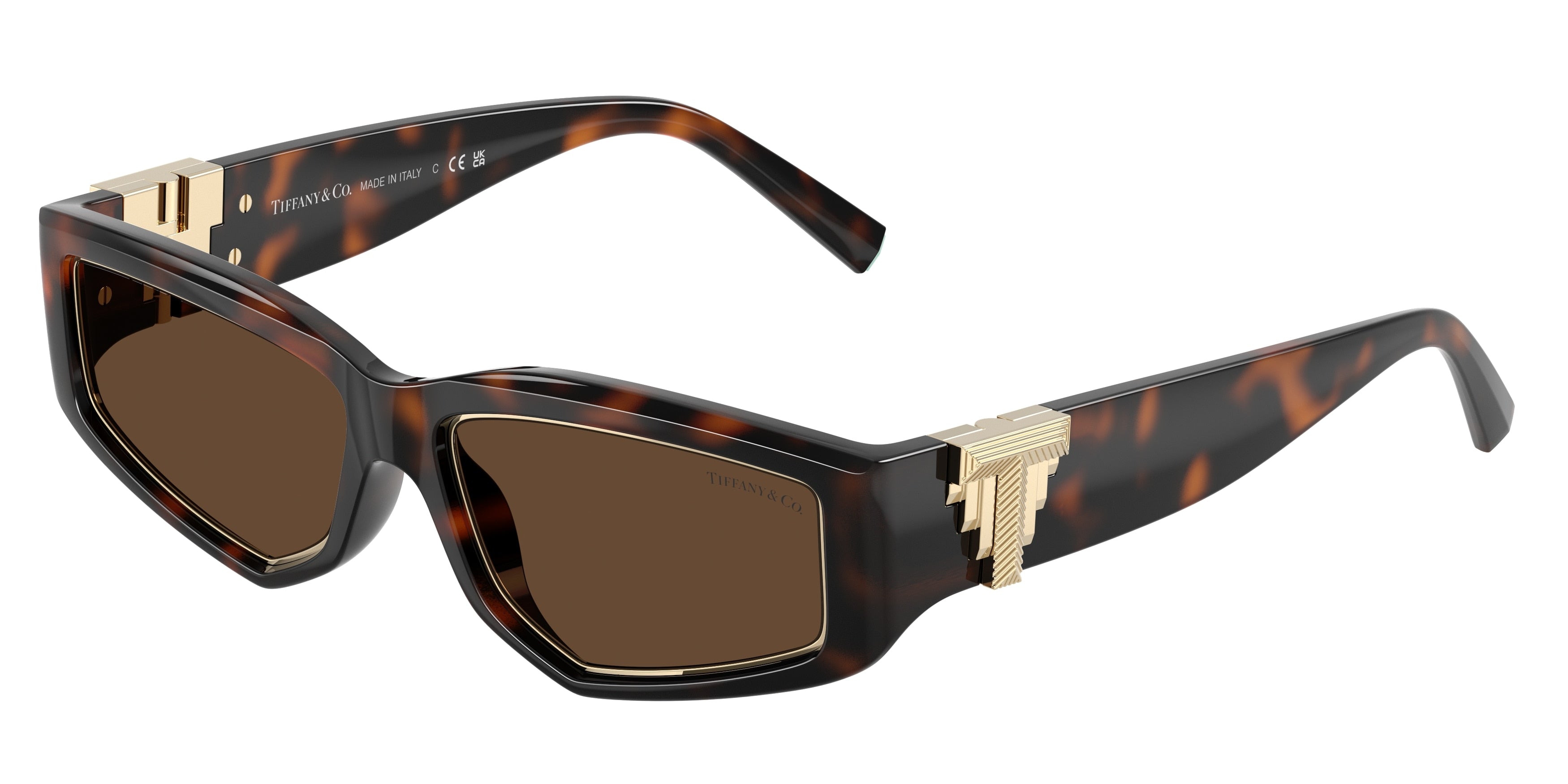 Tiffany TF4234U Irregular Sunglasses  80153G-Havana 55-135-16 - Color Map Tortoise