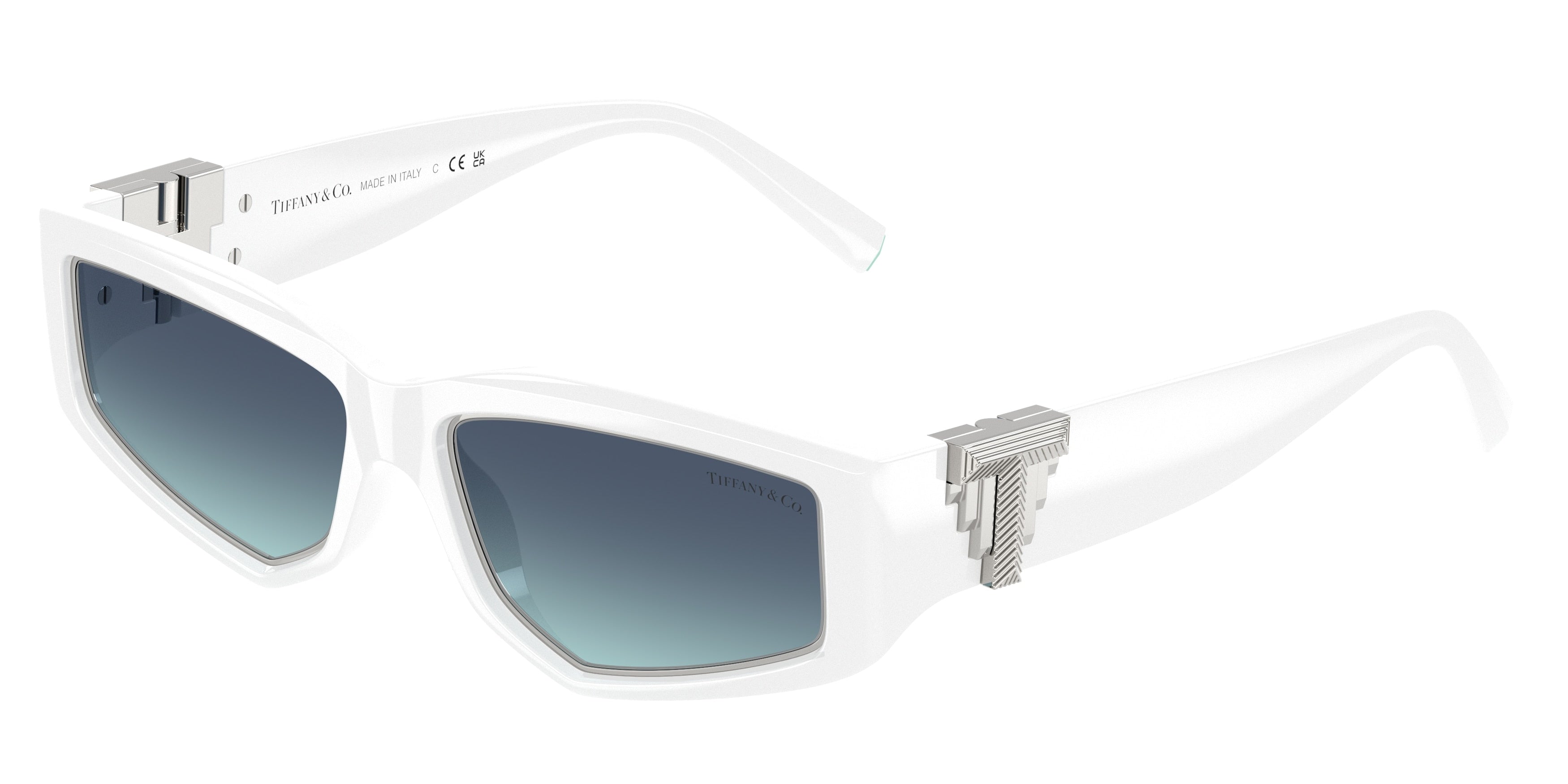 Tiffany TF4234U Irregular Sunglasses  83929S-Bright White 55-135-16 - Color Map White