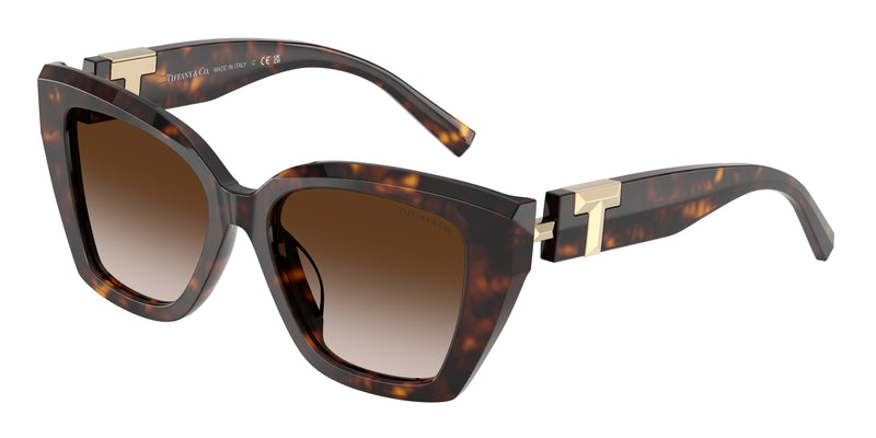 Tiffany TF4239U Square Sunglasses  80153B-Havana 52-140-17 - Color Map Tortoise