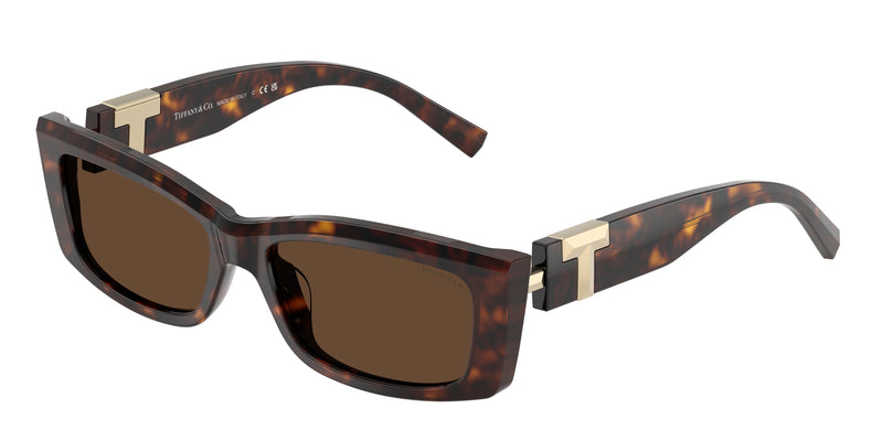Tiffany TF4240U Rectangle Sunglasses  80153G-Havana 54-140-16 - Color Map Tortoise