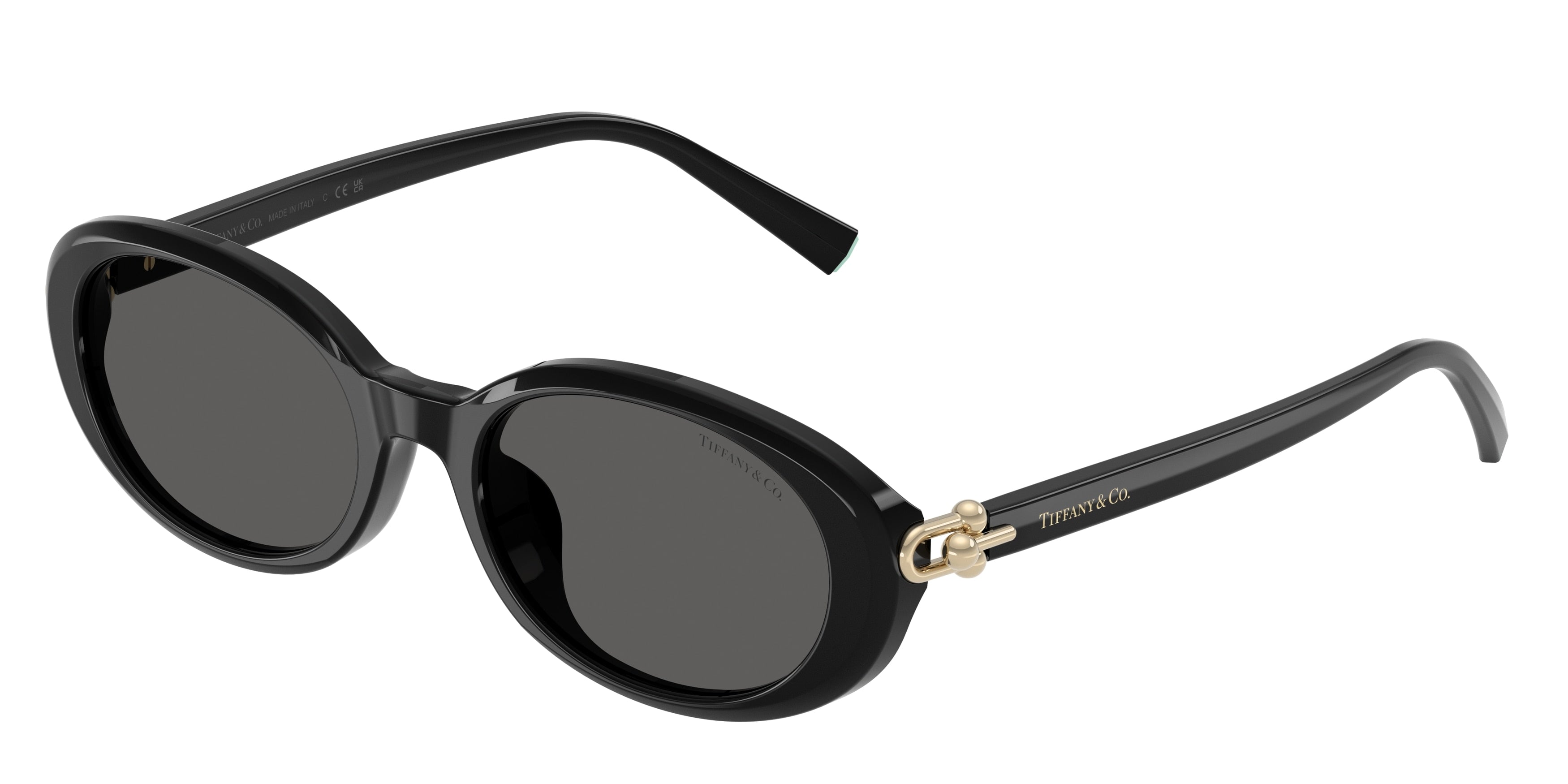Tiffany TF4242D Oval Sunglasses  8361S4-Black 54-140-19 - Color Map Black