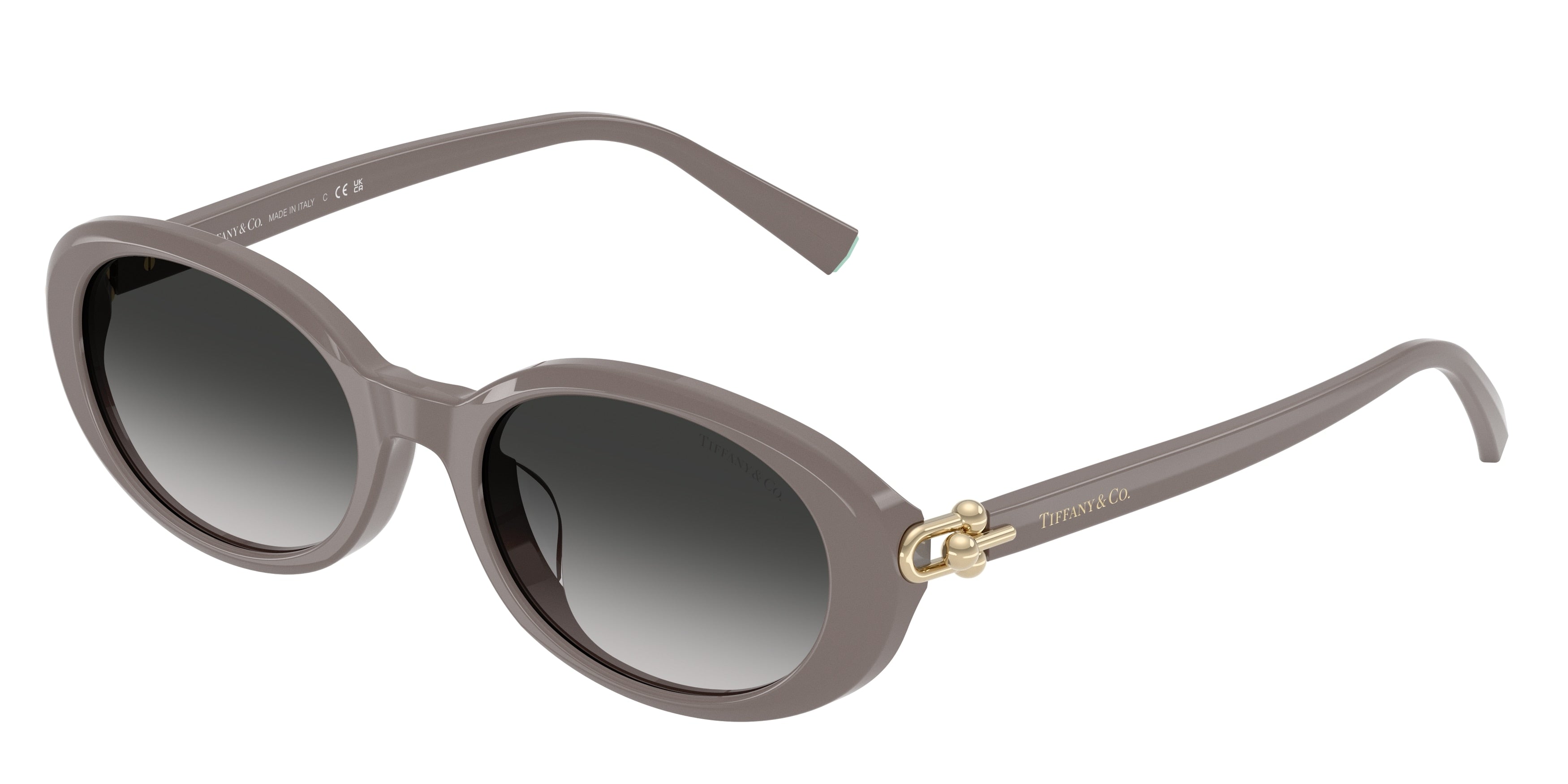 Tiffany TF4242D Oval Sunglasses  84013C-Chocolate Truffle 54-140-19 - Color Map Brown