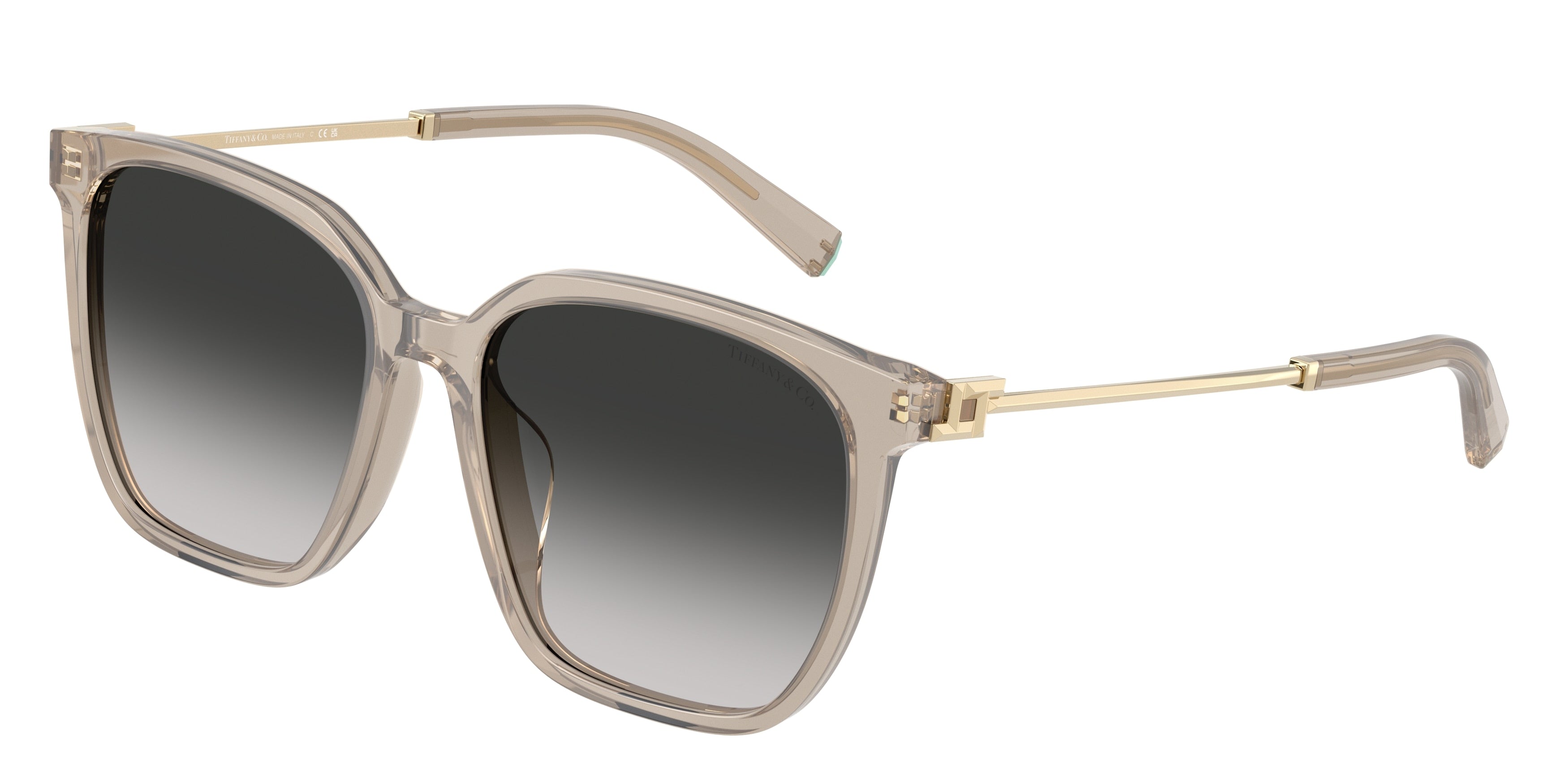 Tiffany TF4244D Square Sunglasses  82503C-Opal Taupe 56-145-17 - Color Map Brown