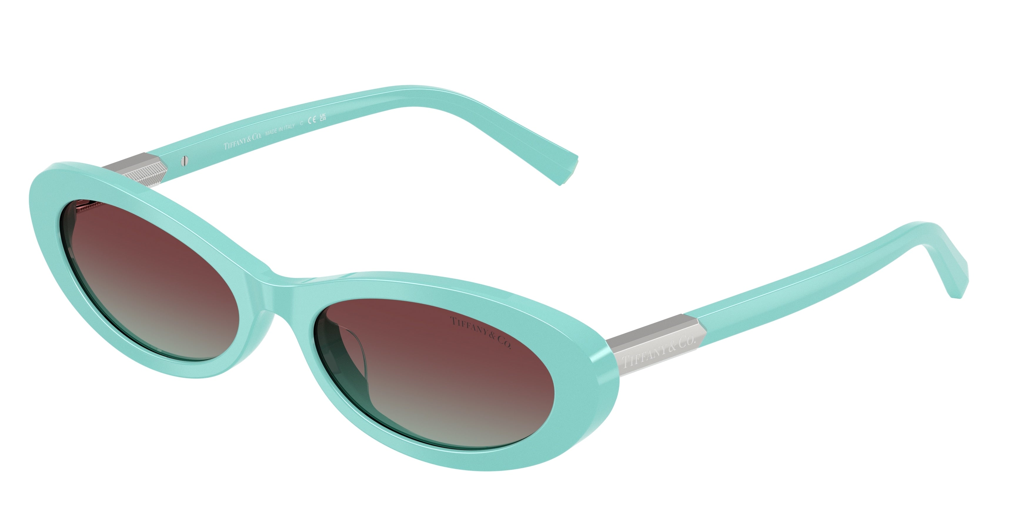 Tiffany TF4250 Oval Sunglasses  8388V5-Tiffany Blue 56-140-17 - Color Map Blue