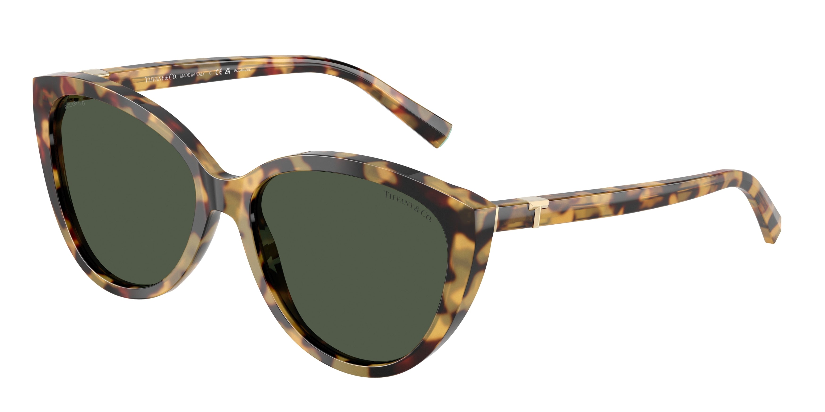 Tiffany TF4251 Cat Eye Sunglasses  80649A-Blonde Havana 56-140-16 - Color Map Tortoise